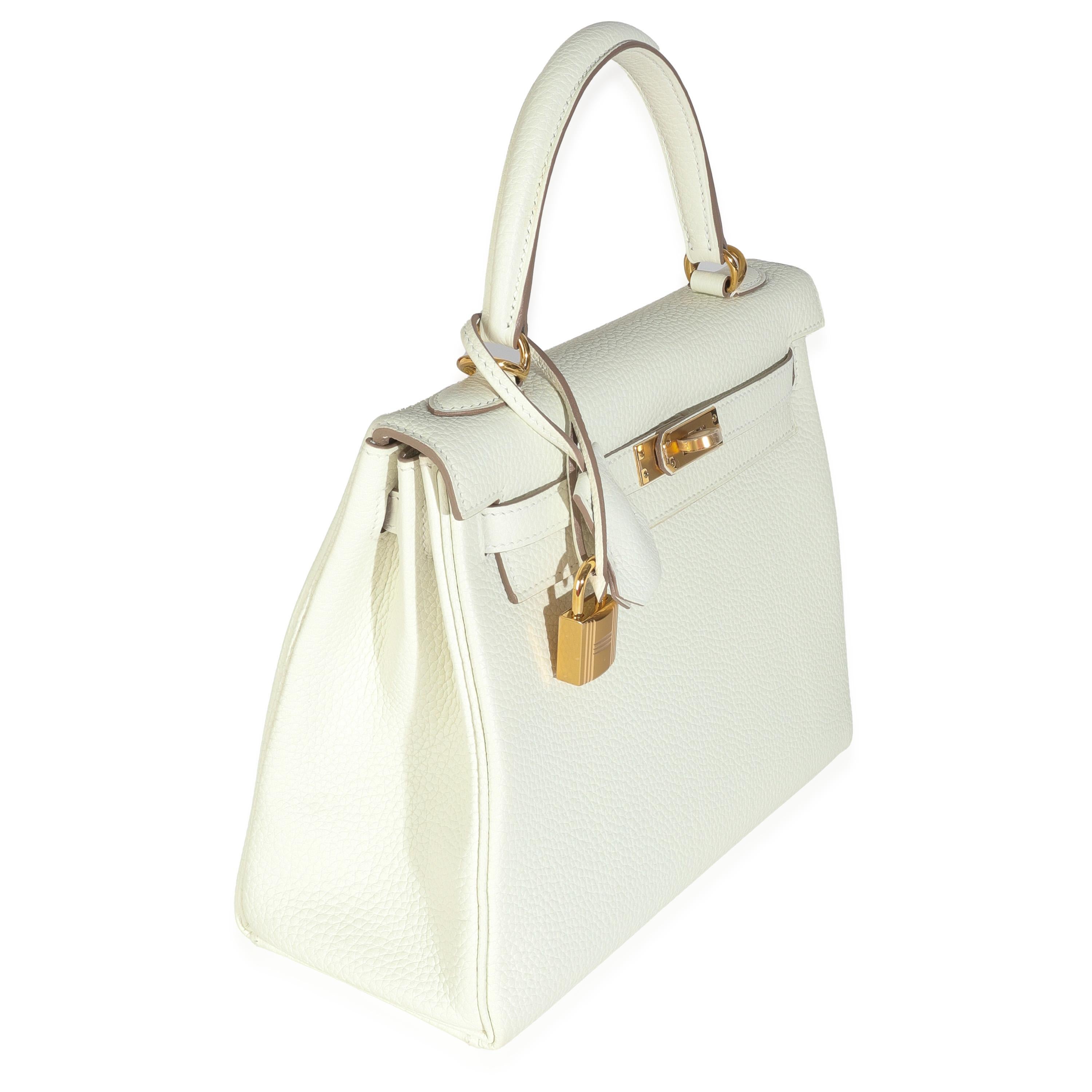Hermès Pilz Togo Retourne Kelly 25 GHW im Zustand „Neu“ im Angebot in New York, NY
