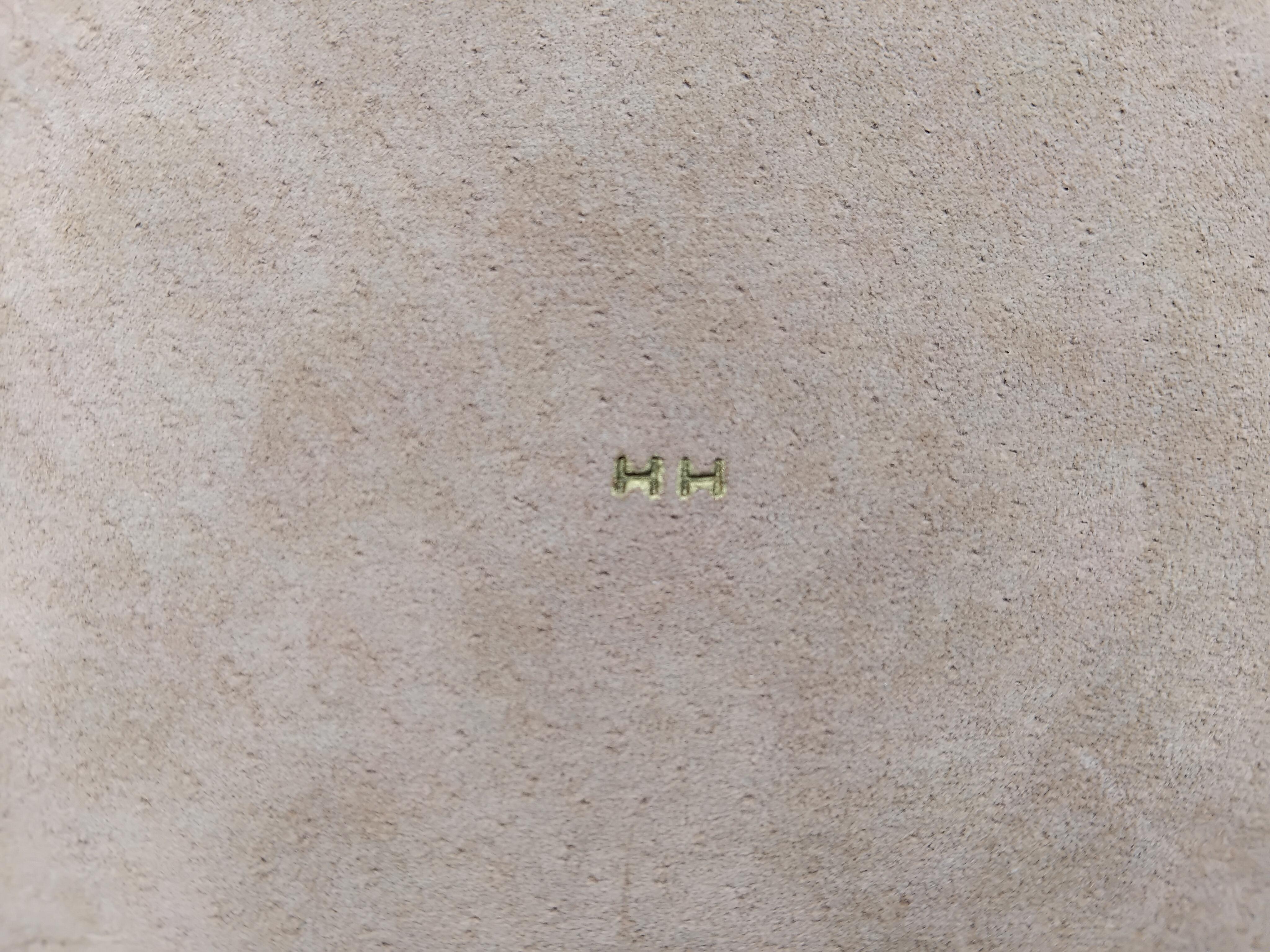 Hermès Pilze Herbst Print Zigarren Aschenbecher ändern Tablett Porzellan Gold im Angebot 13