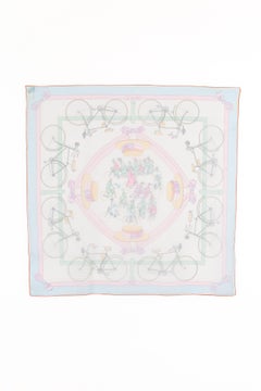 Hermès muslin foulard 'Les Bécanes'