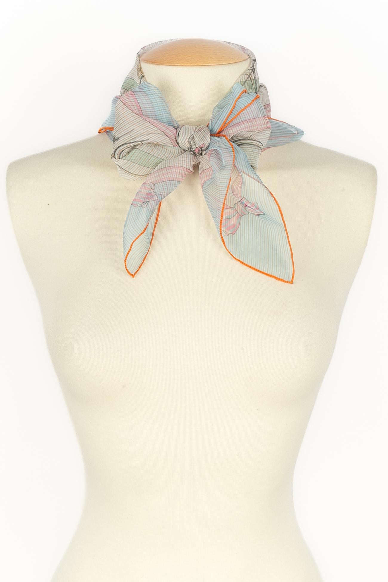 Hermès muslin foulard 'Les Bécanes' 2