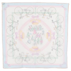 Hermès muslin foulard 'Les Bécanes'