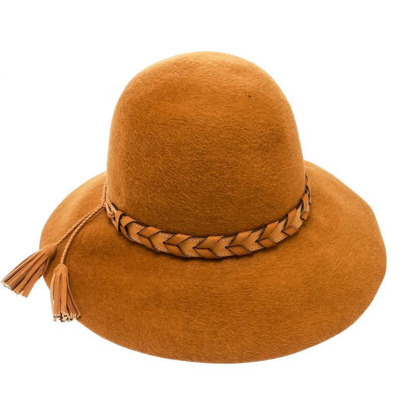 mustard fedora hat