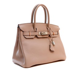Hermès Birkin Bag 30 cm aus Togoleder in gedecktem Flieder