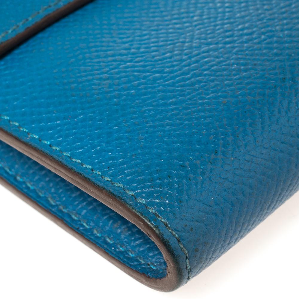 Hermes Mykonos Epsom Leather Kelly Wallet 3