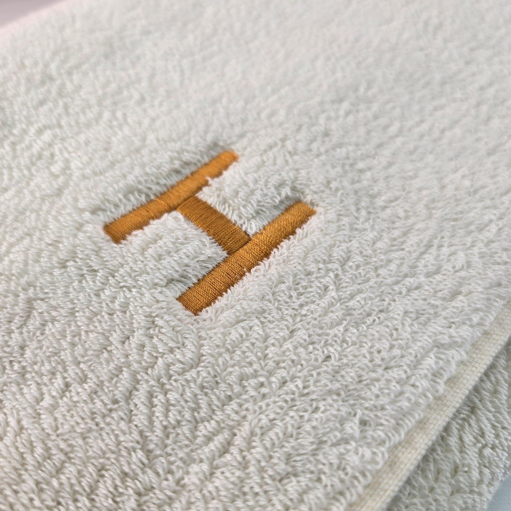 Hermès nacre, jute & tan Woven terry cloth Vice Versa towel For Sale 1
