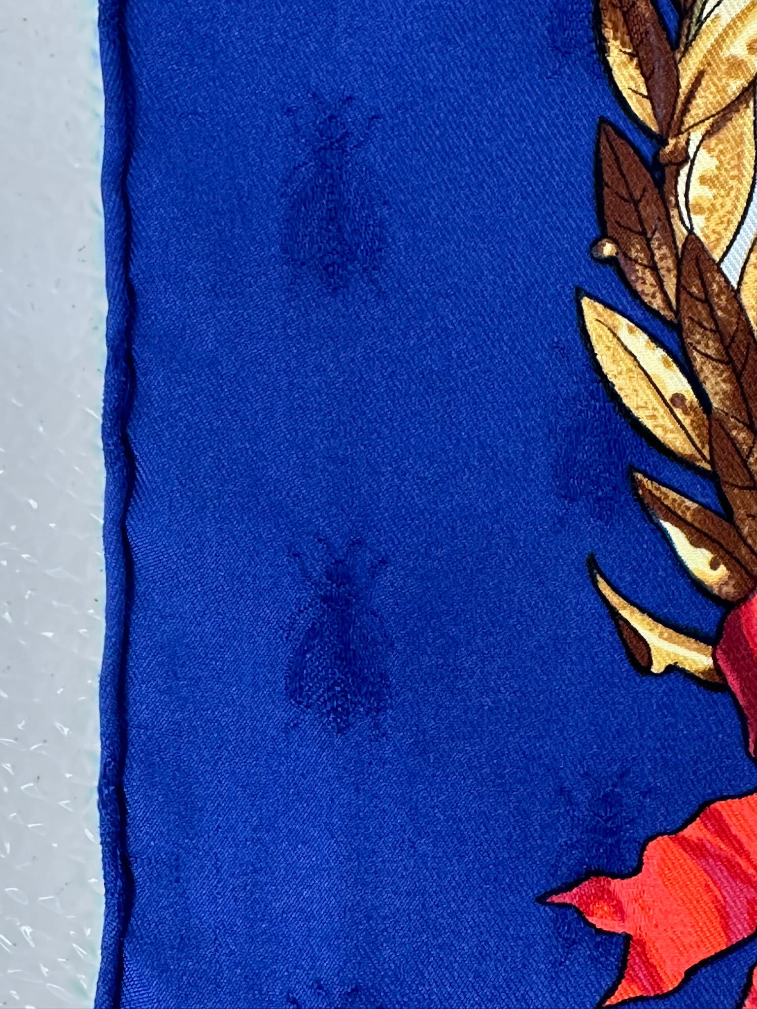 Hermès - Foulard en jacquard de soie Napoléon Design/One 1963 90CM en vente 9