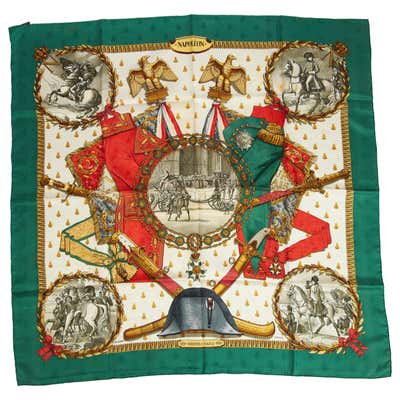 Hermes Le Timbalier Silk Scarf With Festooned Horse and Rider by ...