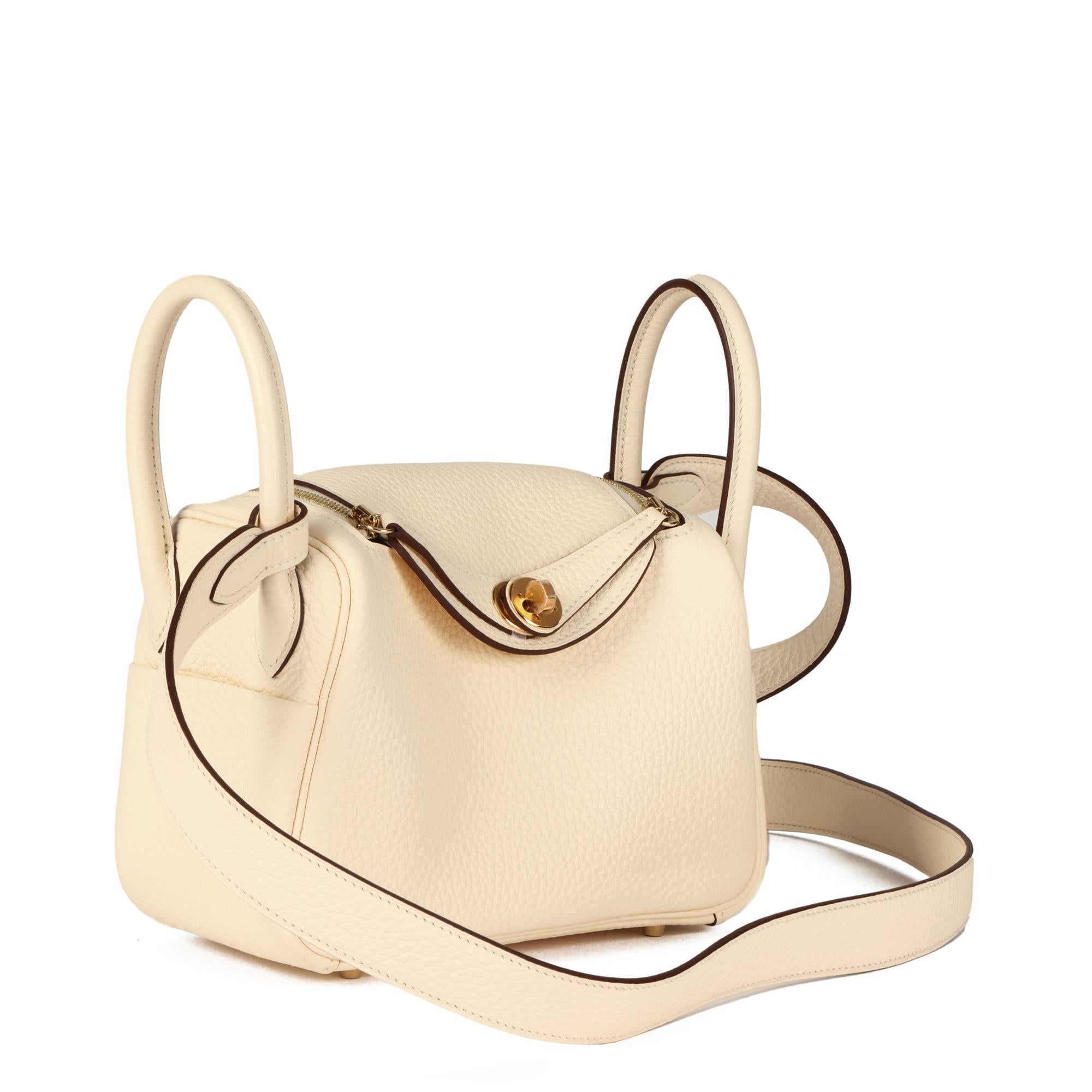 Hermès Nata Clemence Leather Mini Lindy

CONDITION NOTES
This item is in unworn condition.

BRAND	Hermès
MODEL	Mini Lindy
AGE	2022
GENDER	Women's
MATERIAL(S)	Clemence Leather
COLOUR	Beige
BRAND COLOUR	Nata
HARDWARE	Gold
INTERIOR	Beige