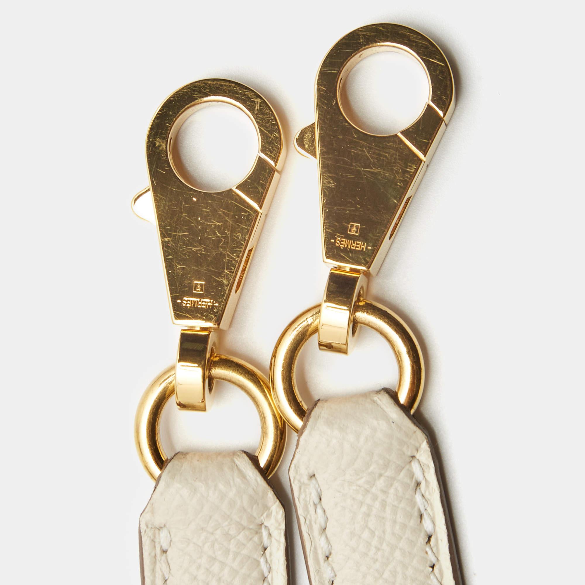 Women's Hermes Nata Epsom Leather Gold Finish Kelly Sellier 28 Bag