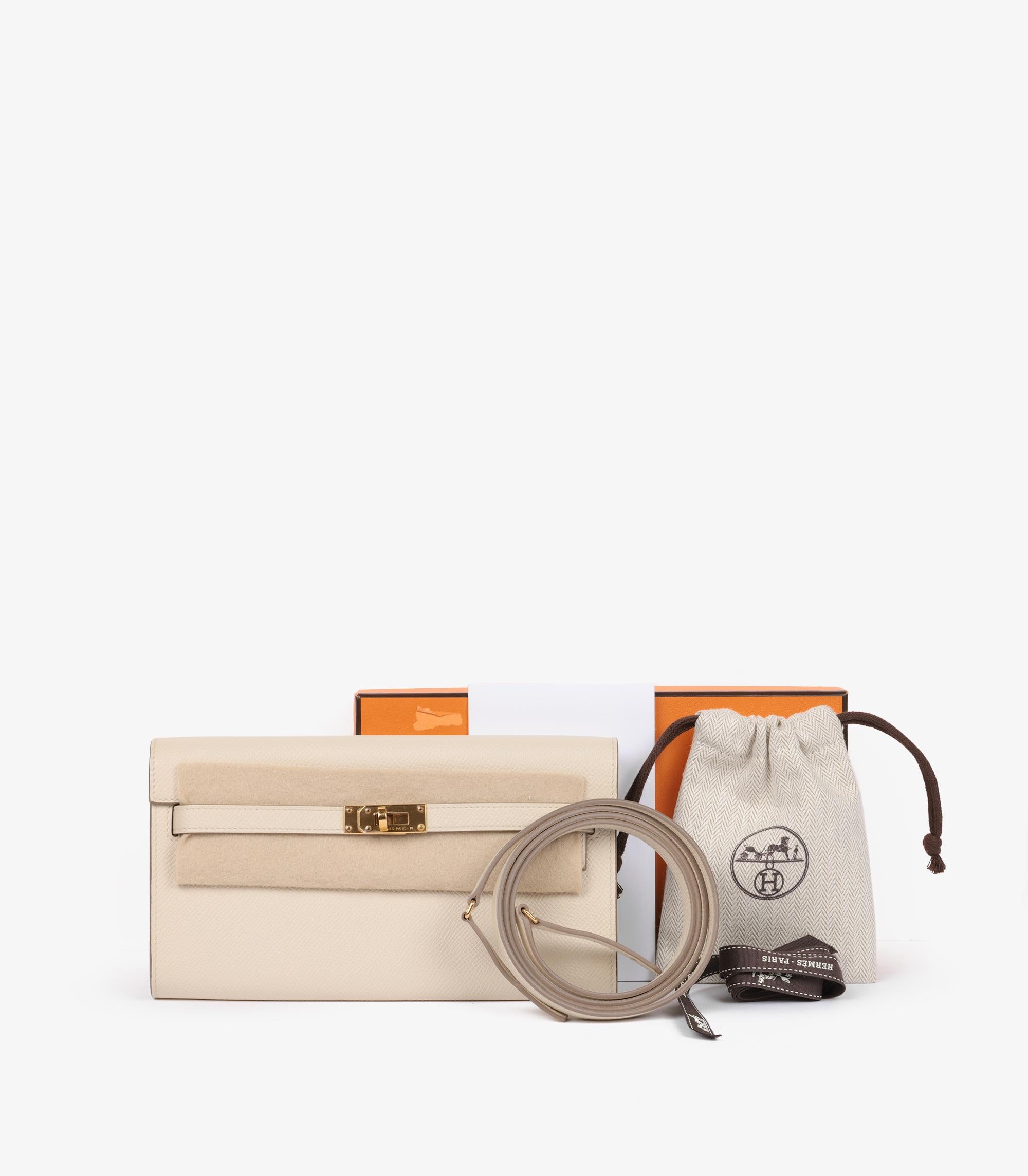 Hermès Nata Epsom Leather Kelly To Go Long Wallet For Sale 5