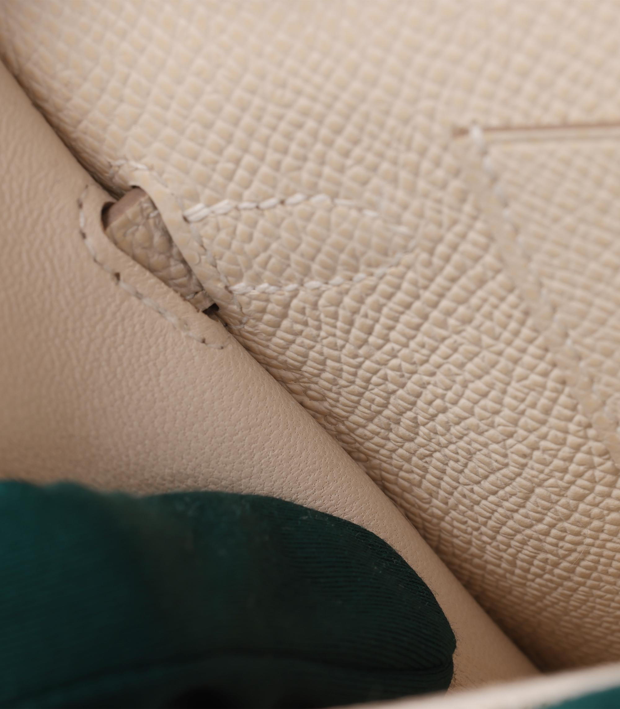 Hermès Nata Epsom Leather Kelly To Go Long Wallet For Sale 4