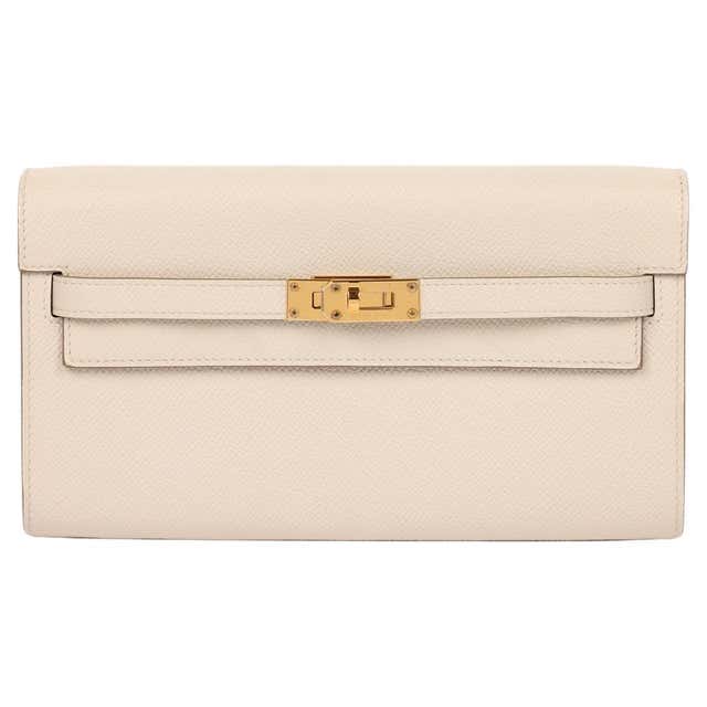 Hermès Rose Lipstick Chevre Mysore Bearn Wallet GHW For Sale at 1stDibs