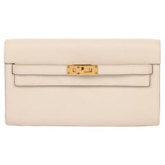 Hermès Nata Epsom Leather Kelly To Go Long Wallet