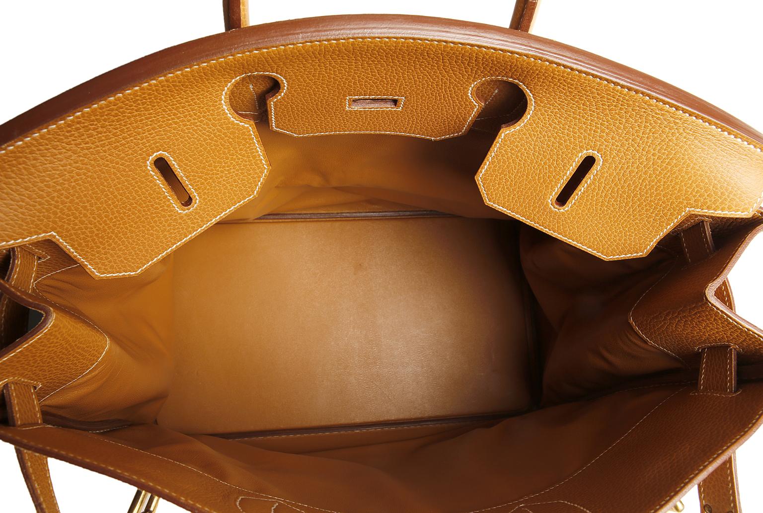 Hermès Natural Ardennes Leather HAC 45 cm Bag 5