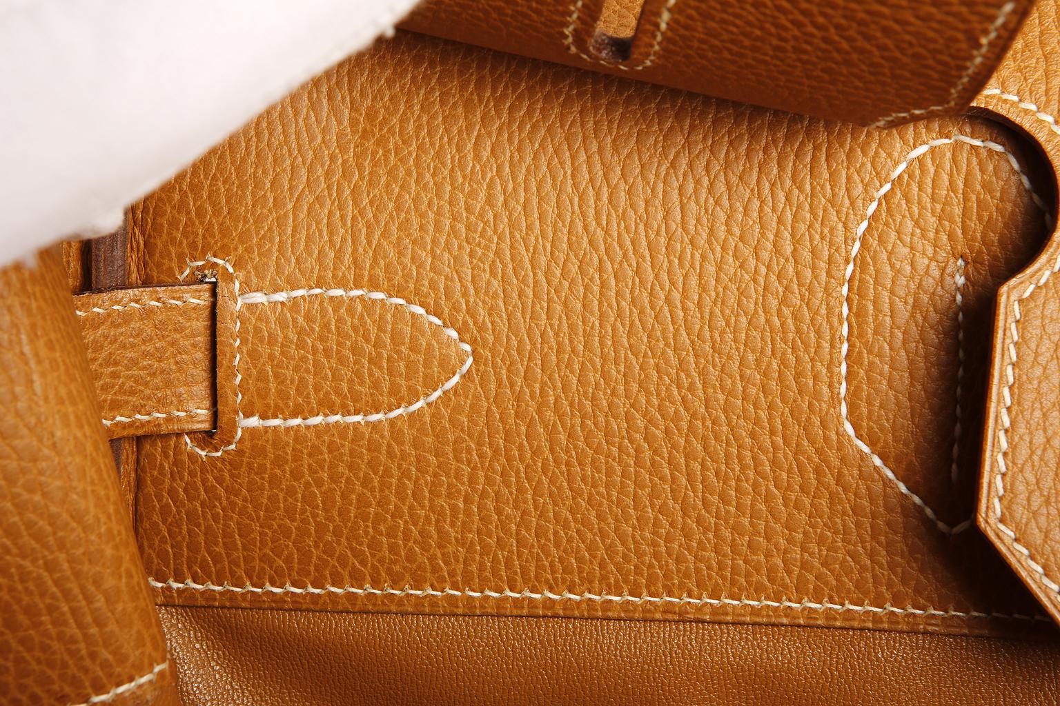 Hermès Natural Ardennes Leather HAC 45 cm Bag 6