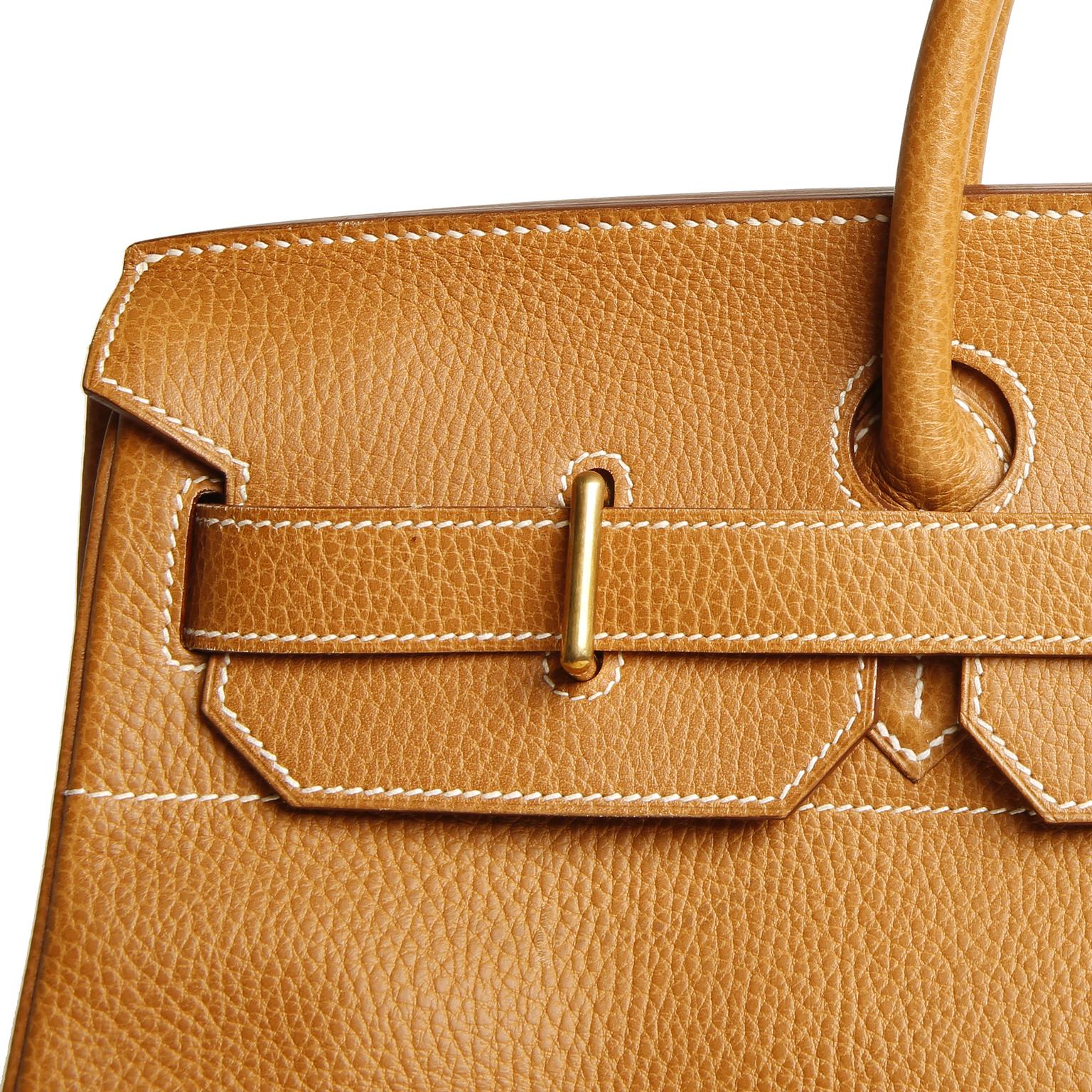 Hermès Natural Ardennes Leather HAC 45 cm Bag 9