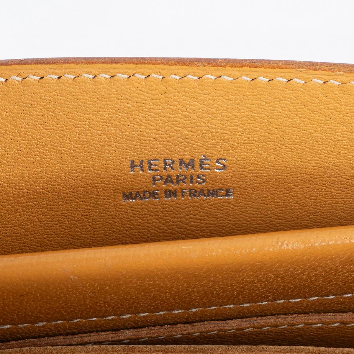 HERMES Natural beige Vache Natural leather CABANA 35 Shopper Bag For Sale 3