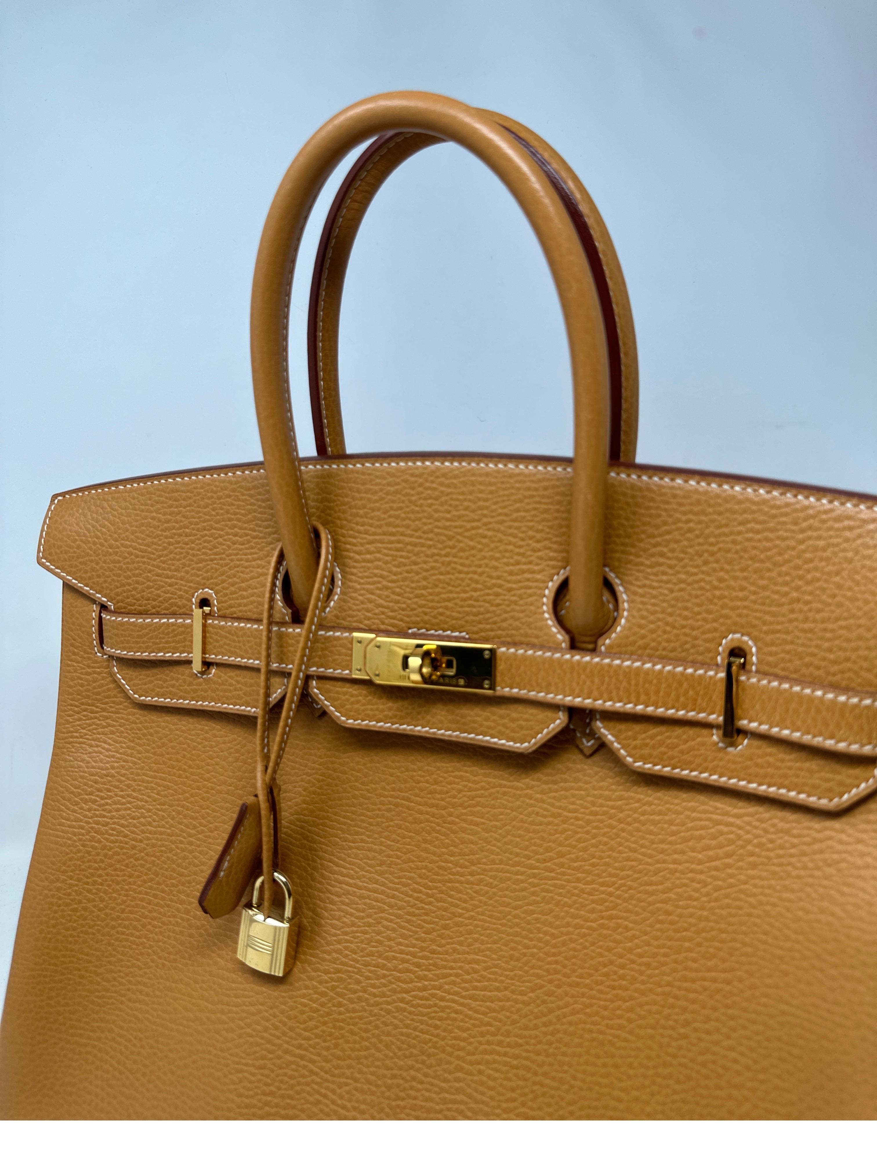 Hermes Natural Birkin 35 Bag  15