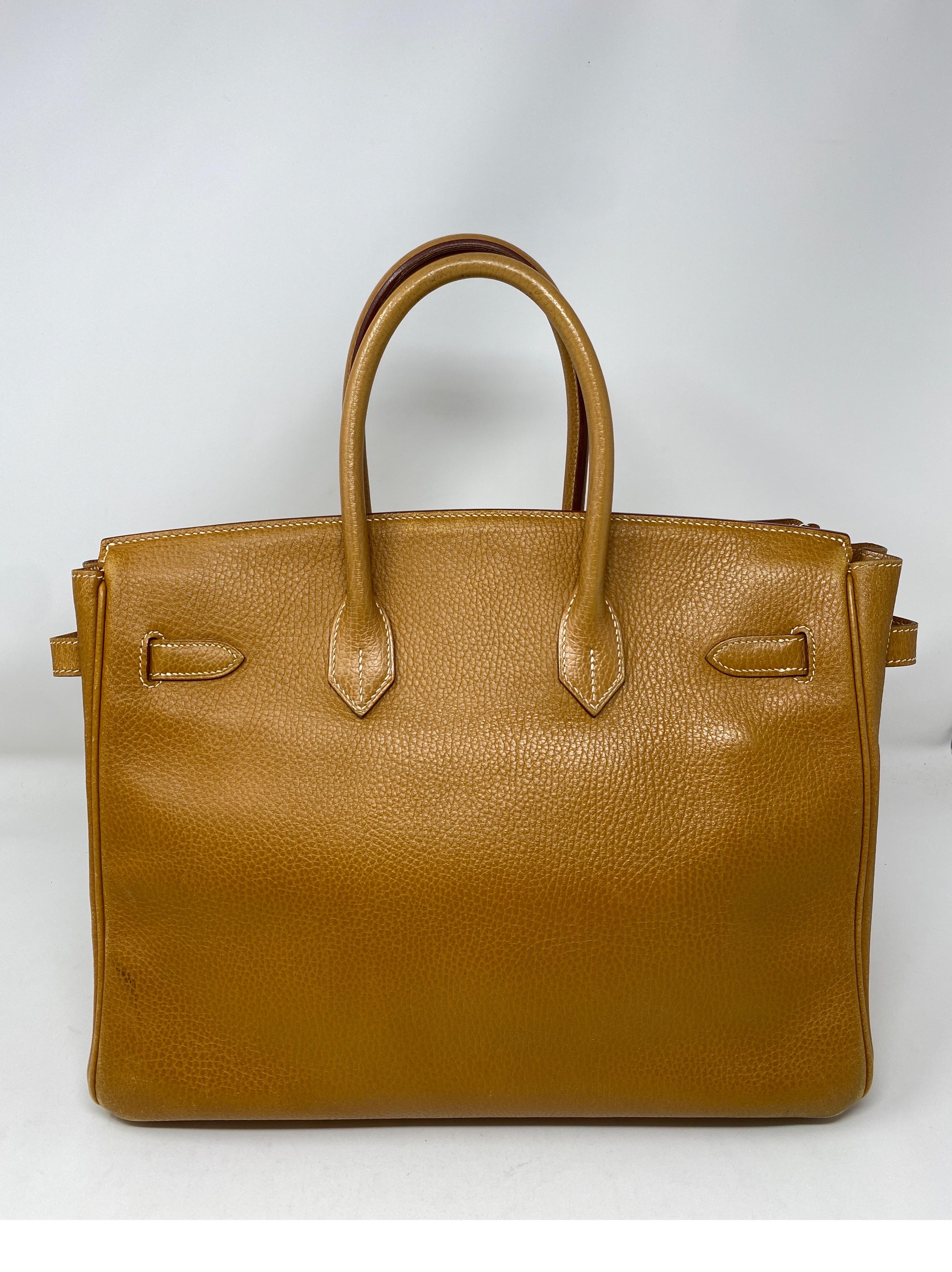 Women's or Men's Hermes Natural Birkin 35 Bag