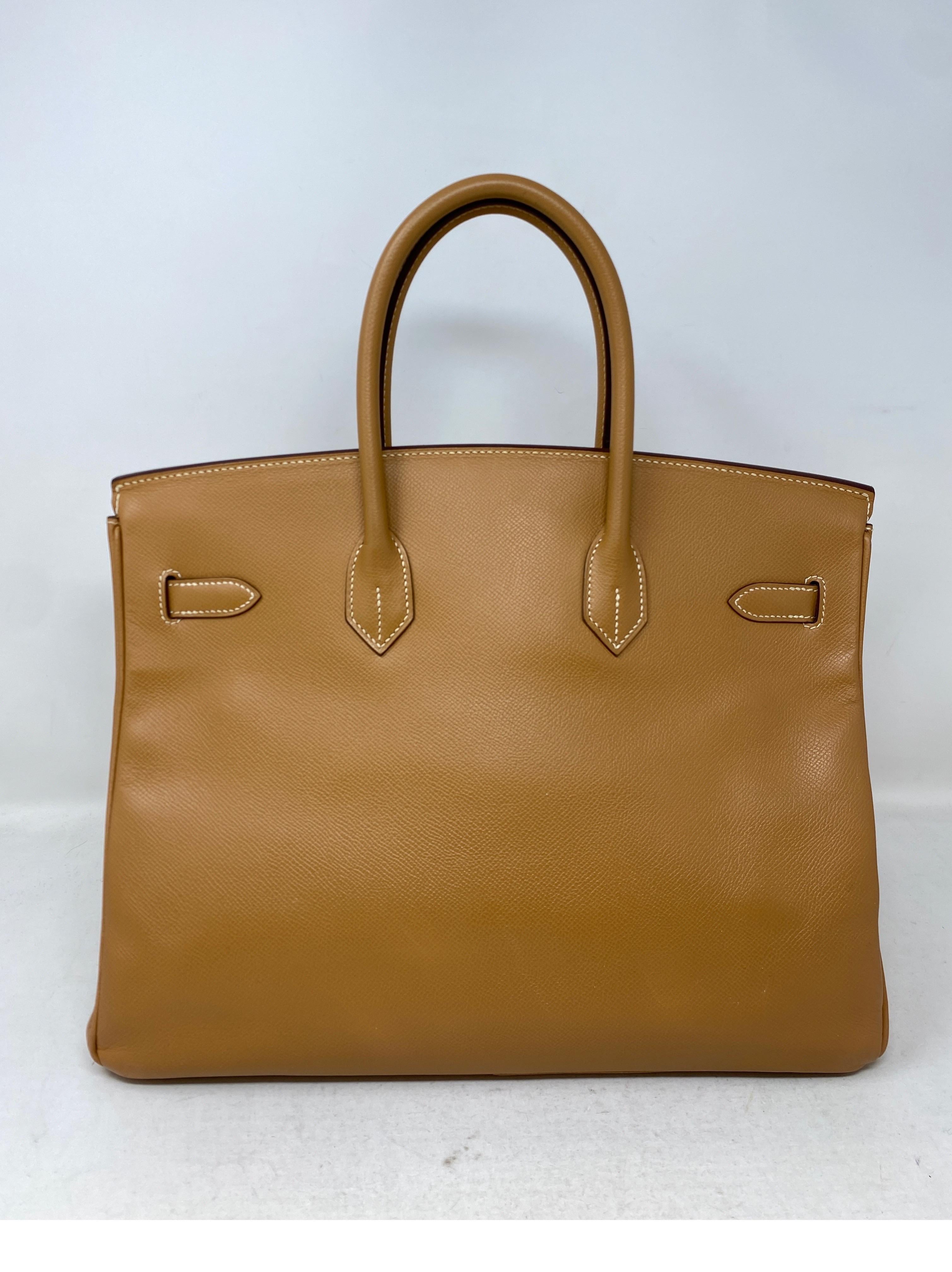 Hermes Natural Birkin 35 Bag  In Good Condition In Athens, GA