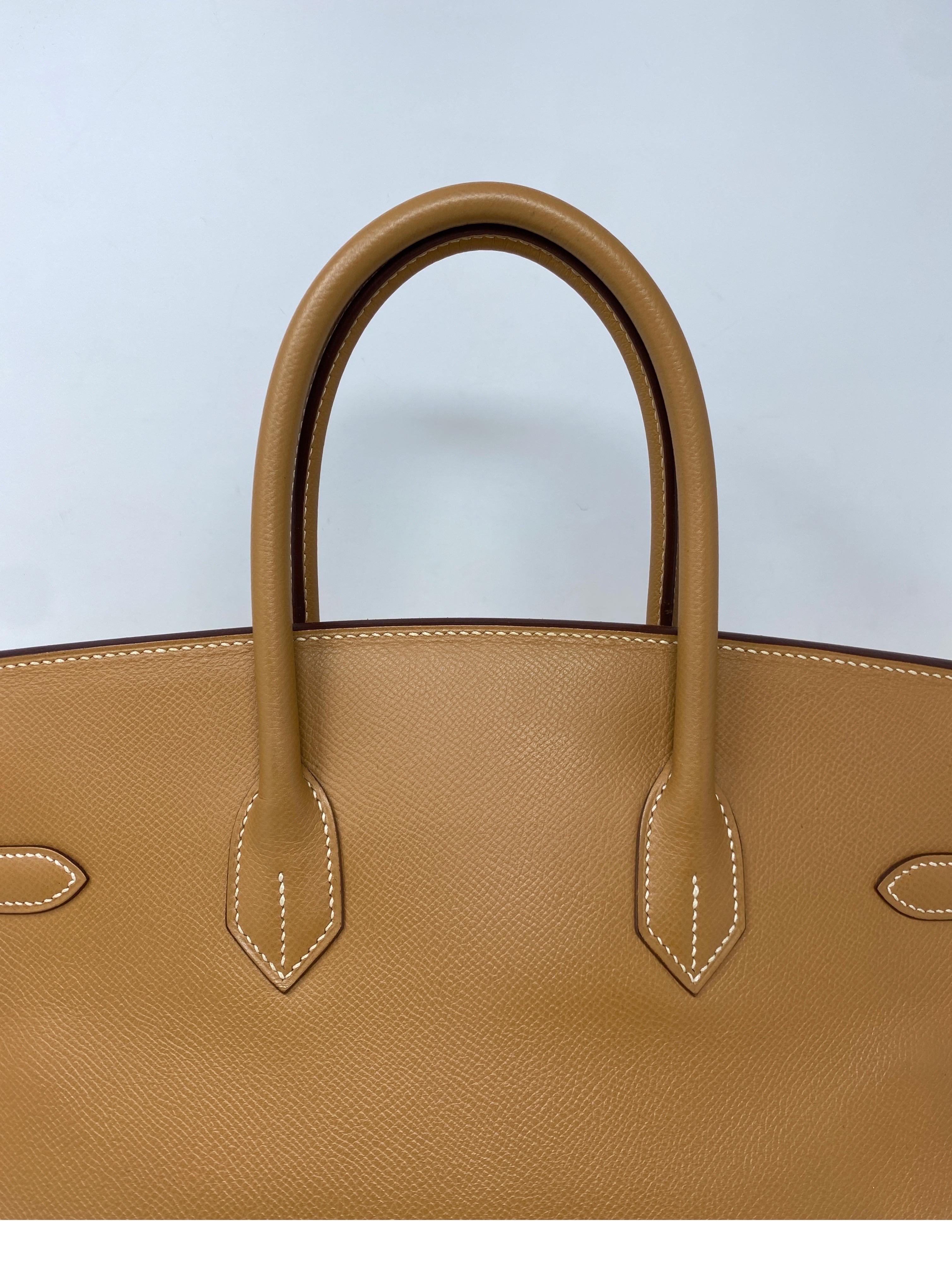 Women's or Men's Hermes Natural Birkin 35 Bag 