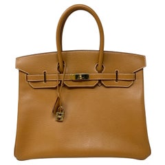 Hermes Natural Birkin 35 Bag 
