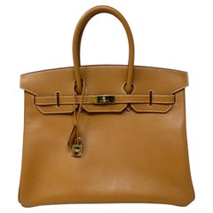 Hermes Natural Birkin 35 Bag