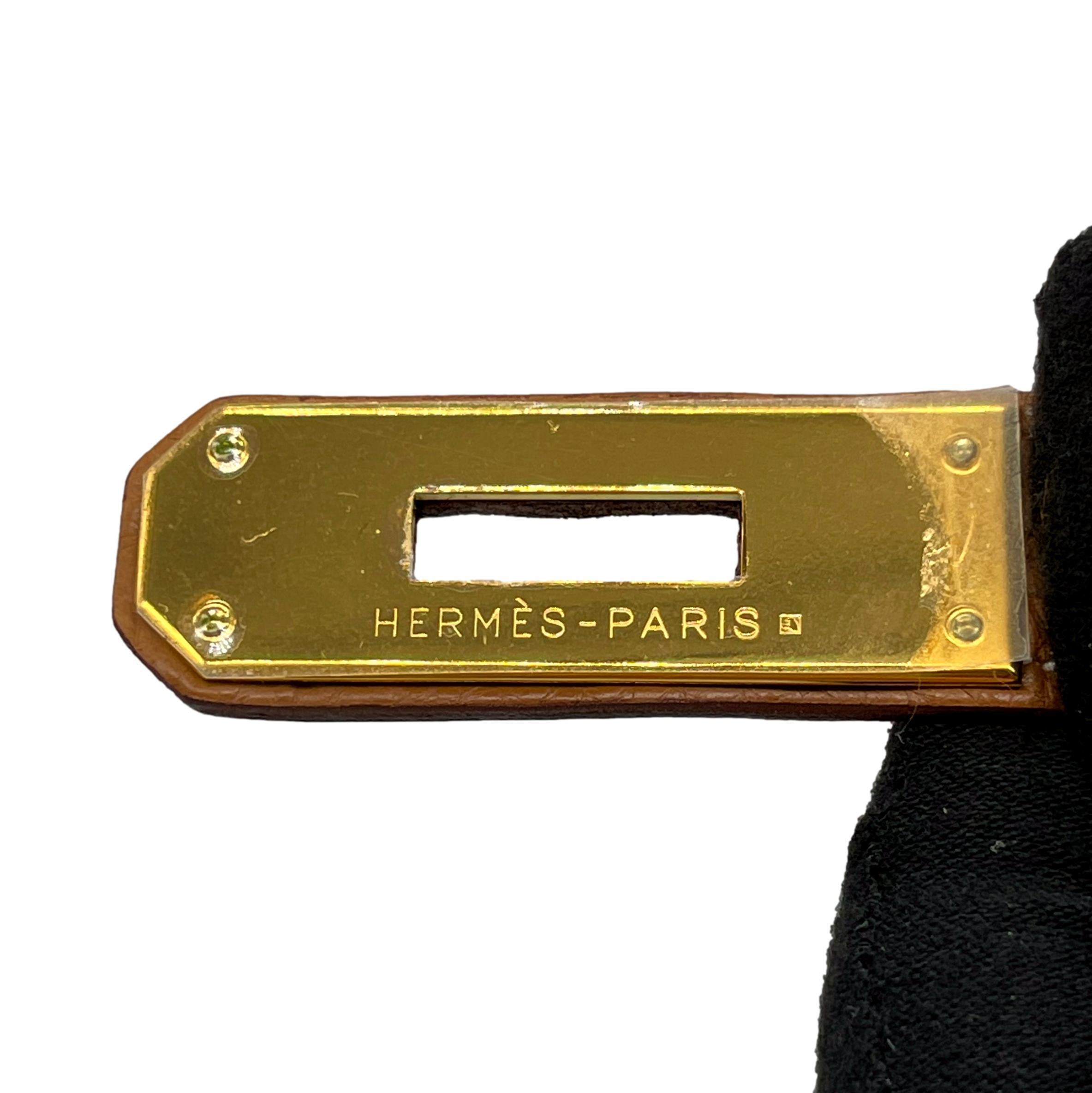 Hermès - Sac à main Kelly Retourne Natural Clemence avec quincaillerie dorée 32 cm, 2007. 14