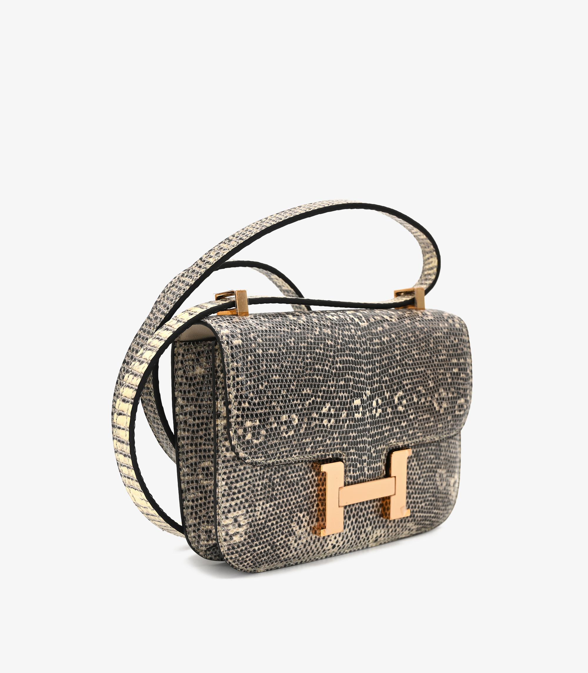 Gray Hermès Natural Ombre Lizard Leather HSS Horizon Special Order Constance 14 For Sale