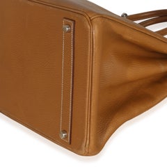 Hermès Natural Sable Ardennes Birkin 40 Brushed PHW