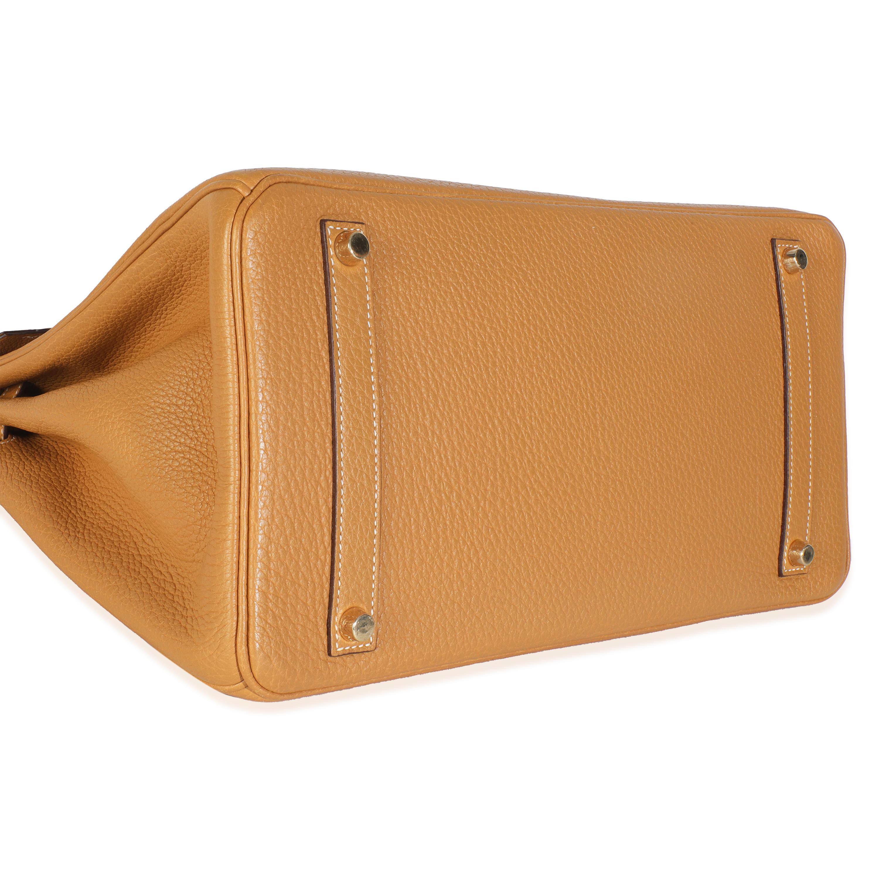 Arancia Hermès Nature Sable Fjord Birkin 35 GHW in vendita