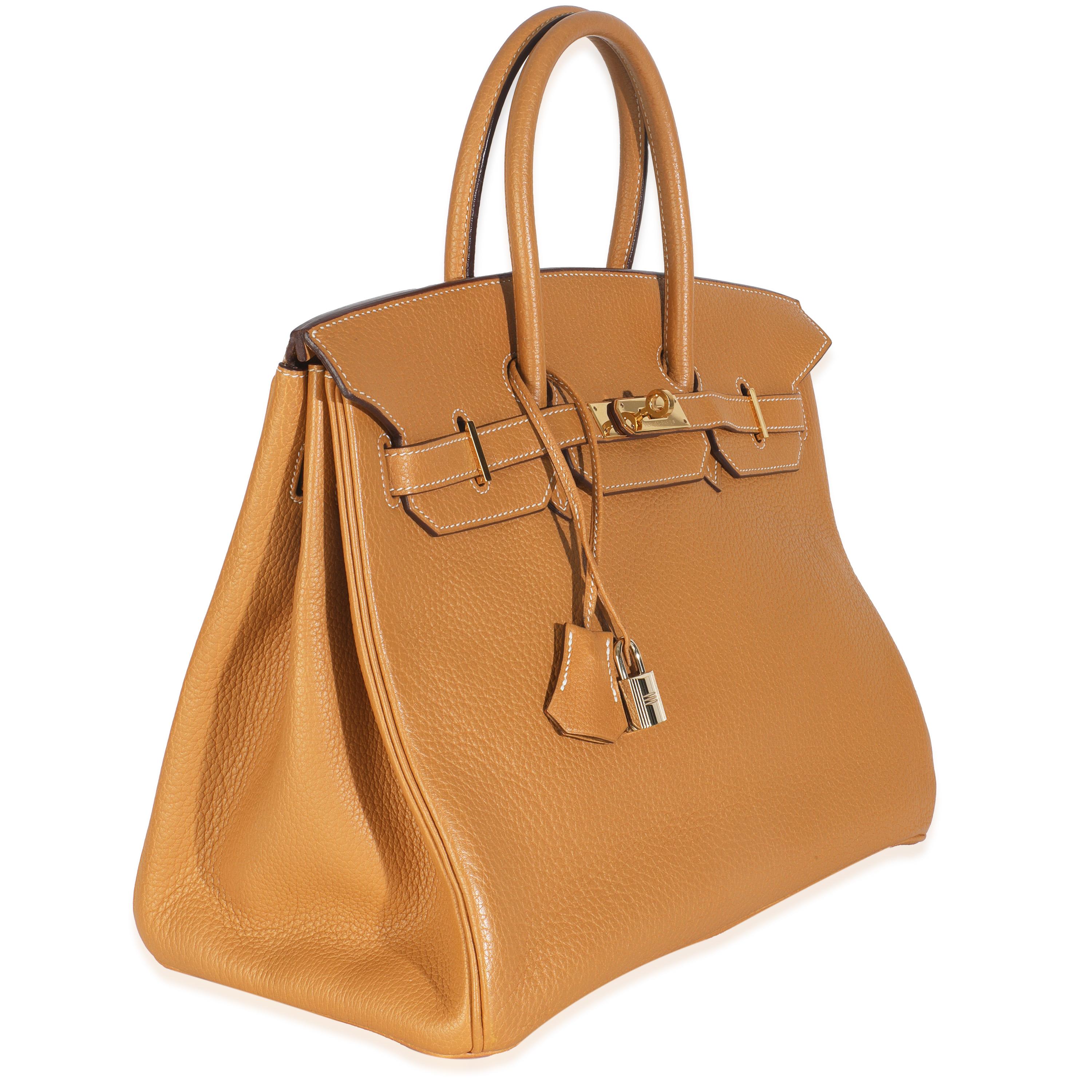Hermès Nature Sable Fjord Birkin 35 GHW In condizioni ottime in vendita a New York, NY