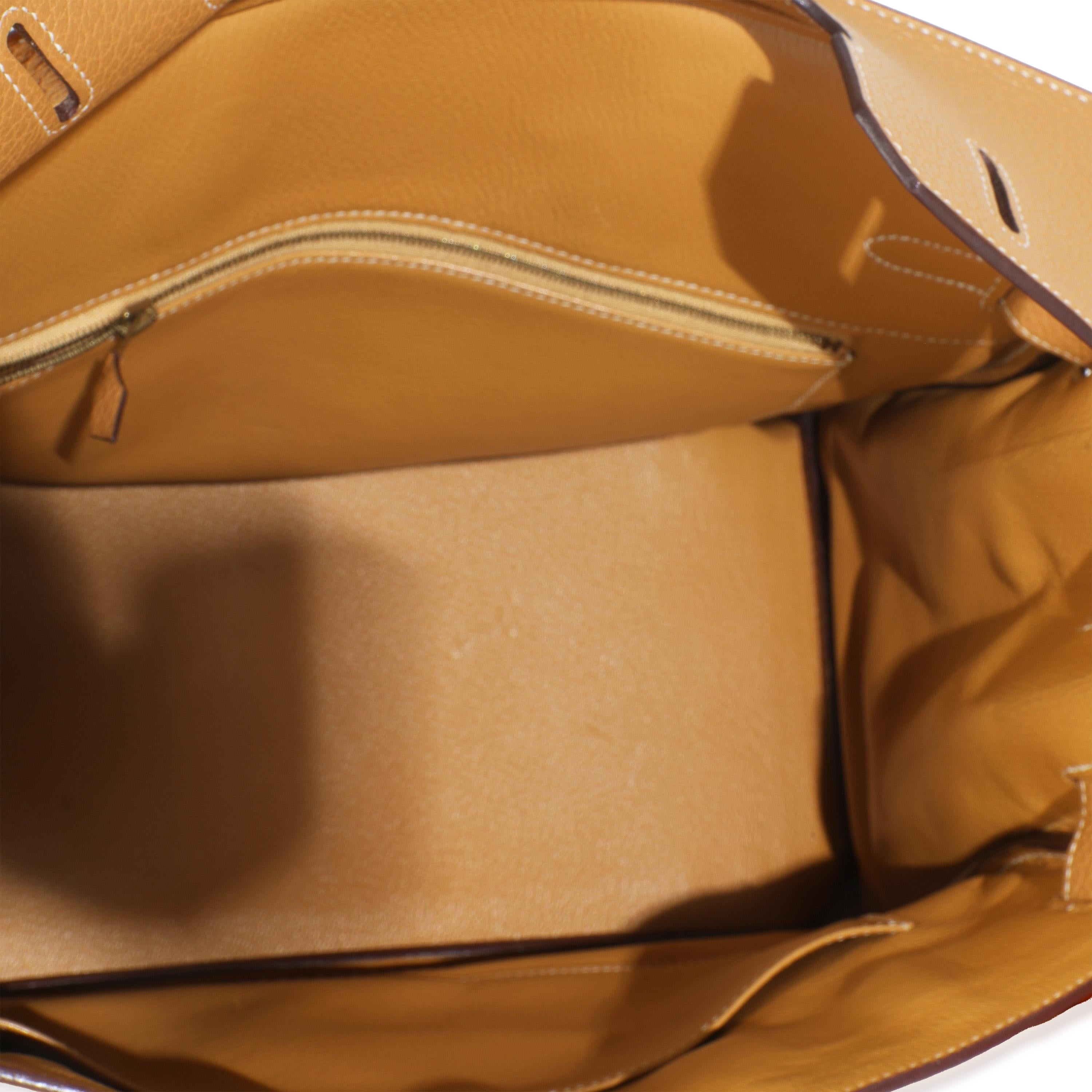 Hermès Nature Sable Fjord Birkin 35 GHW in vendita 2