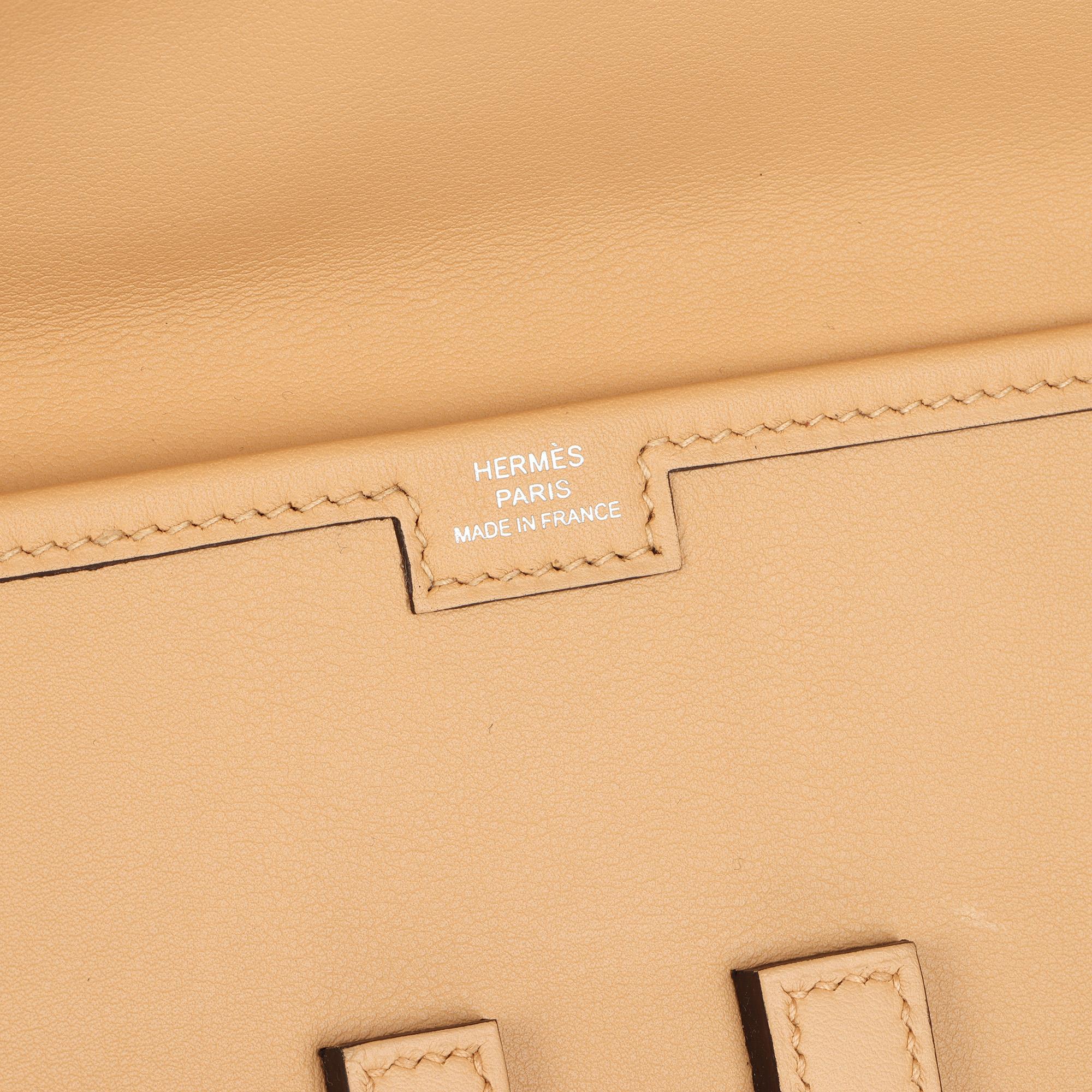 HERMÈS Natural Sable Swift Leather Jige Elan 29 3