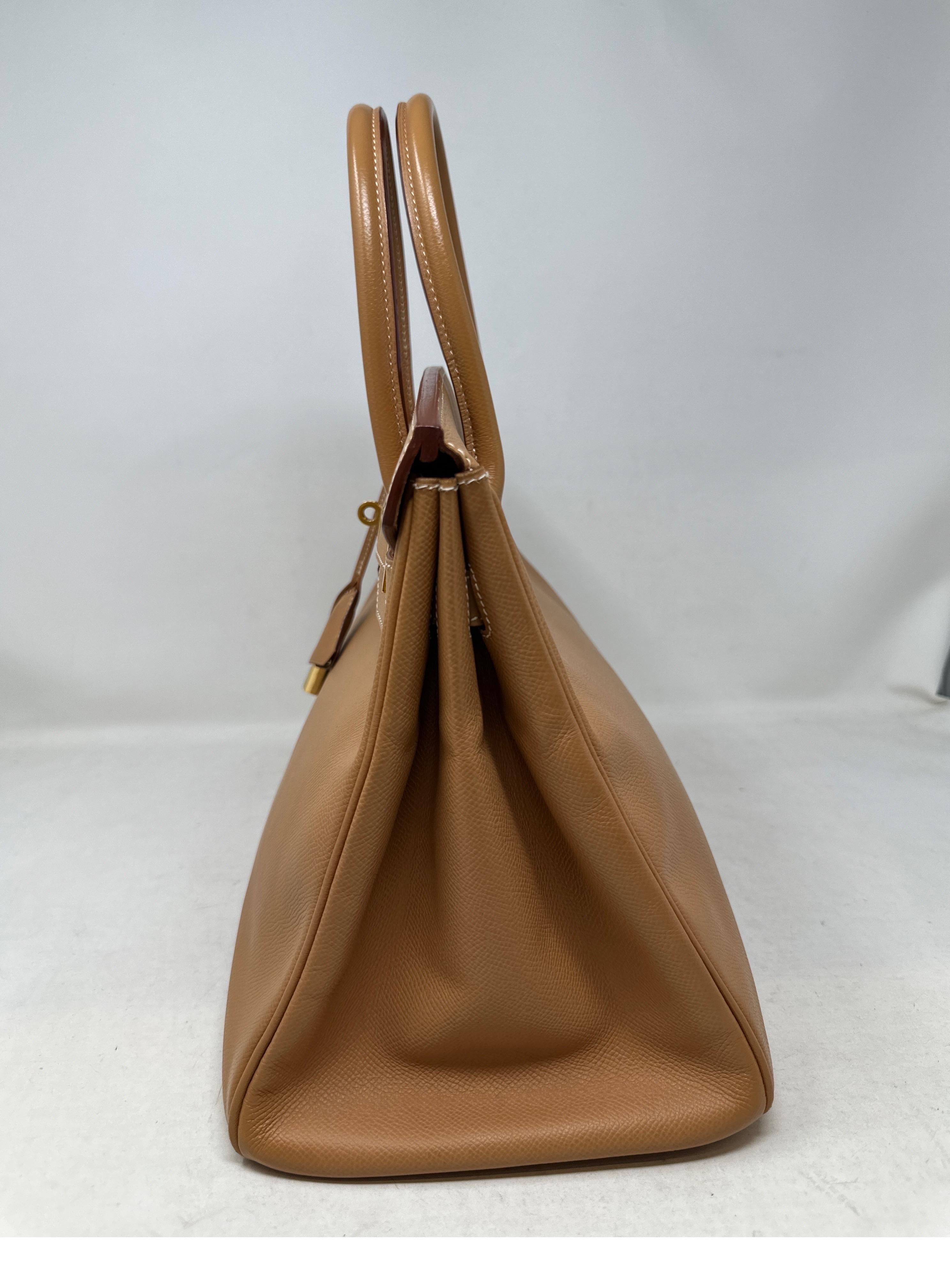 Hermes Natural Tan Birkin 35 Bag  For Sale 10