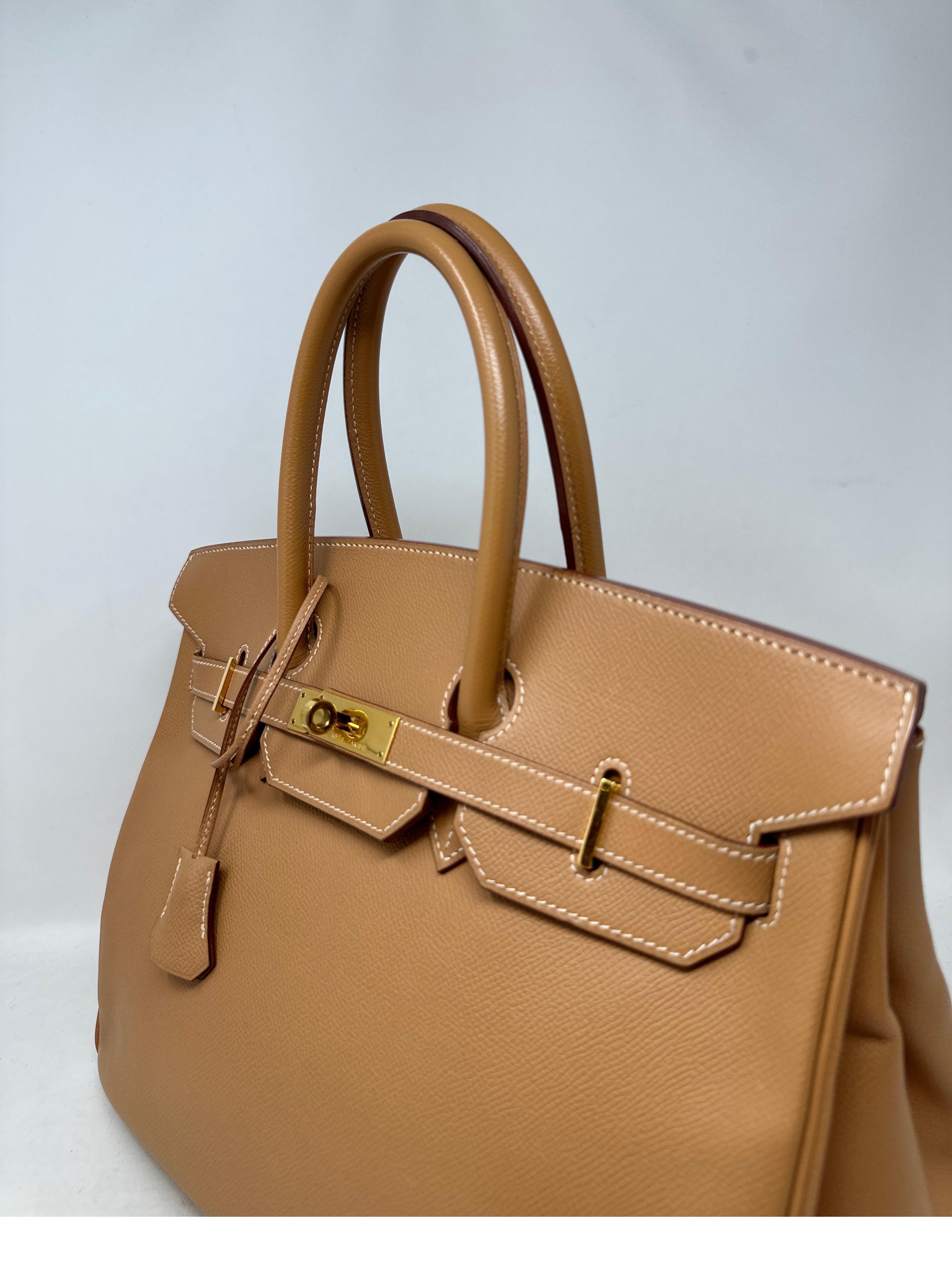 Hermes Natural Tan Birkin 35 Bag  For Sale 10