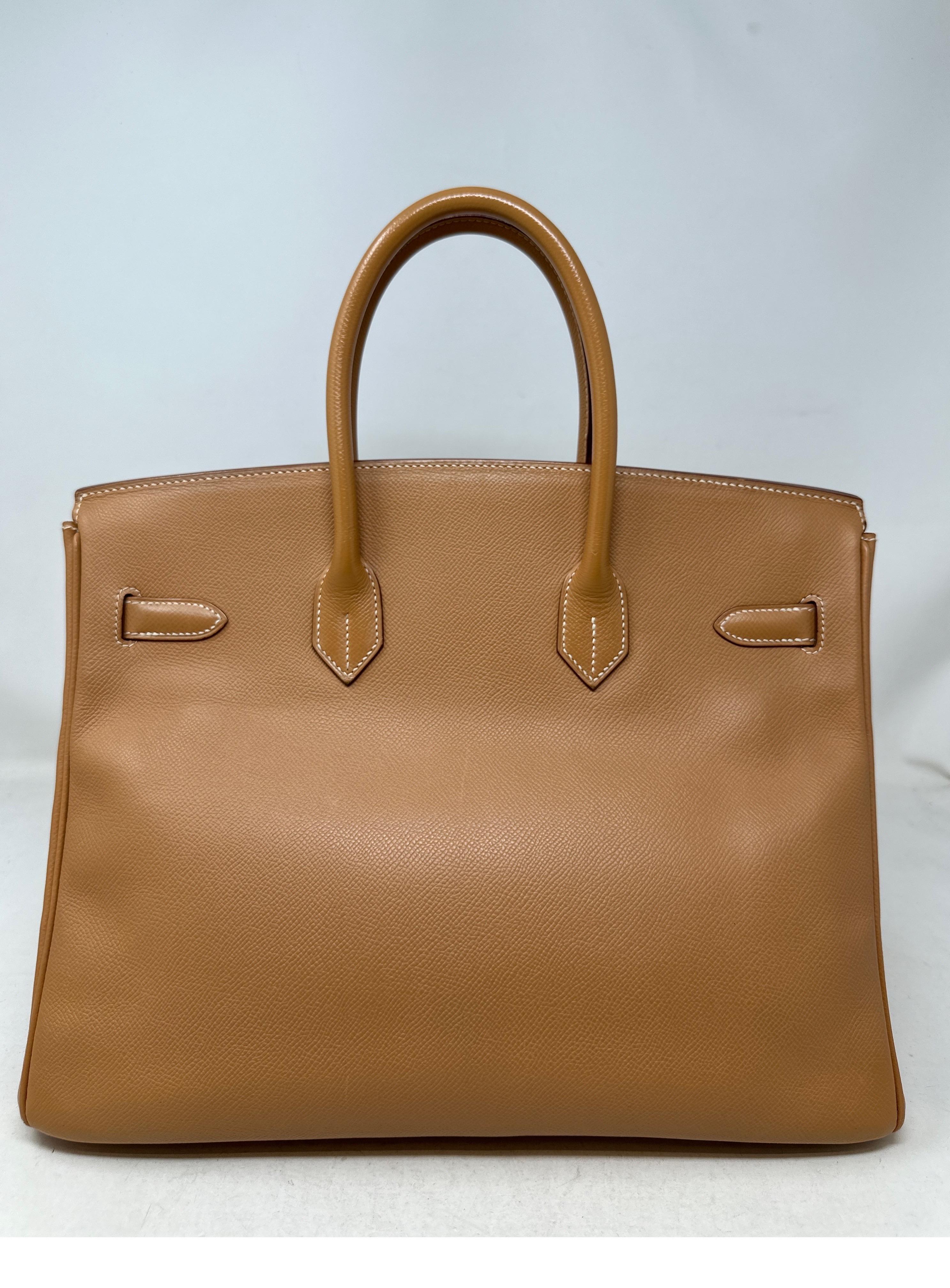 Hermes Natural Tan Birkin 35 Bag  11