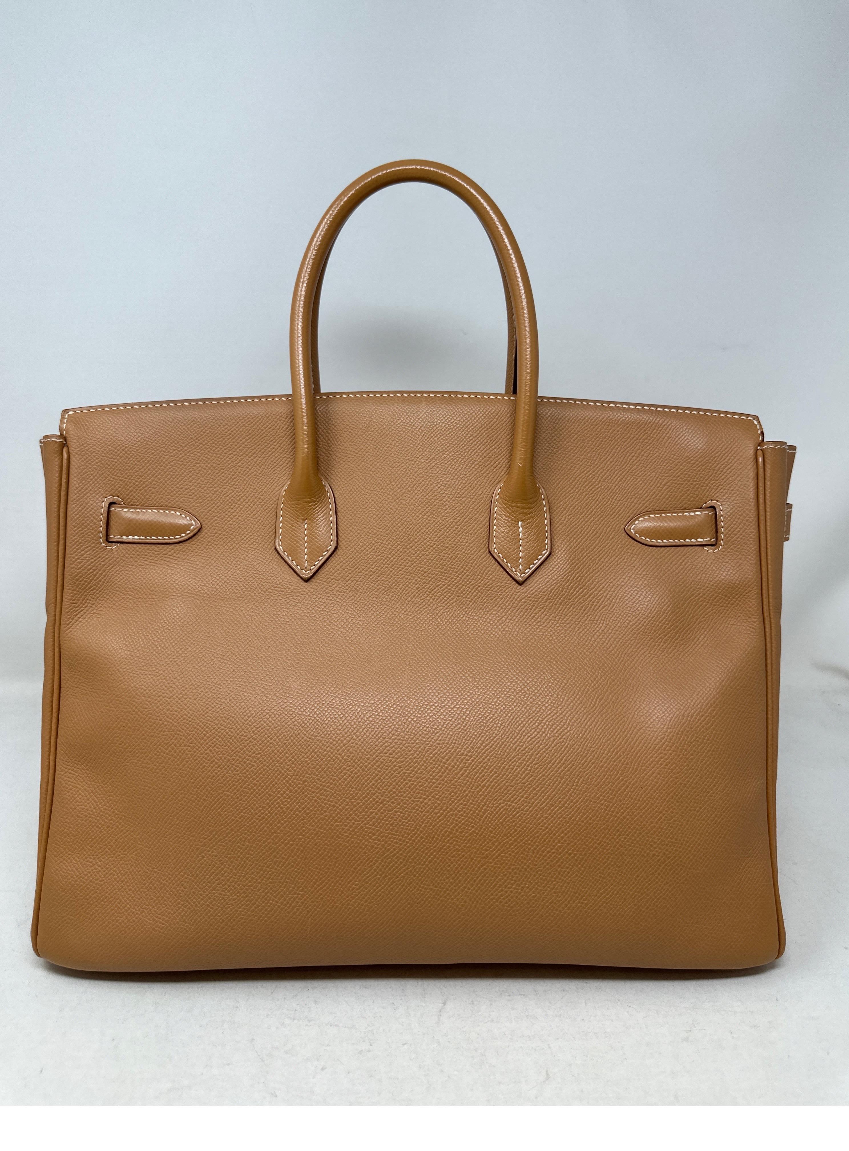 Hermes Natural Tan Birkin 35 Bag  For Sale 1
