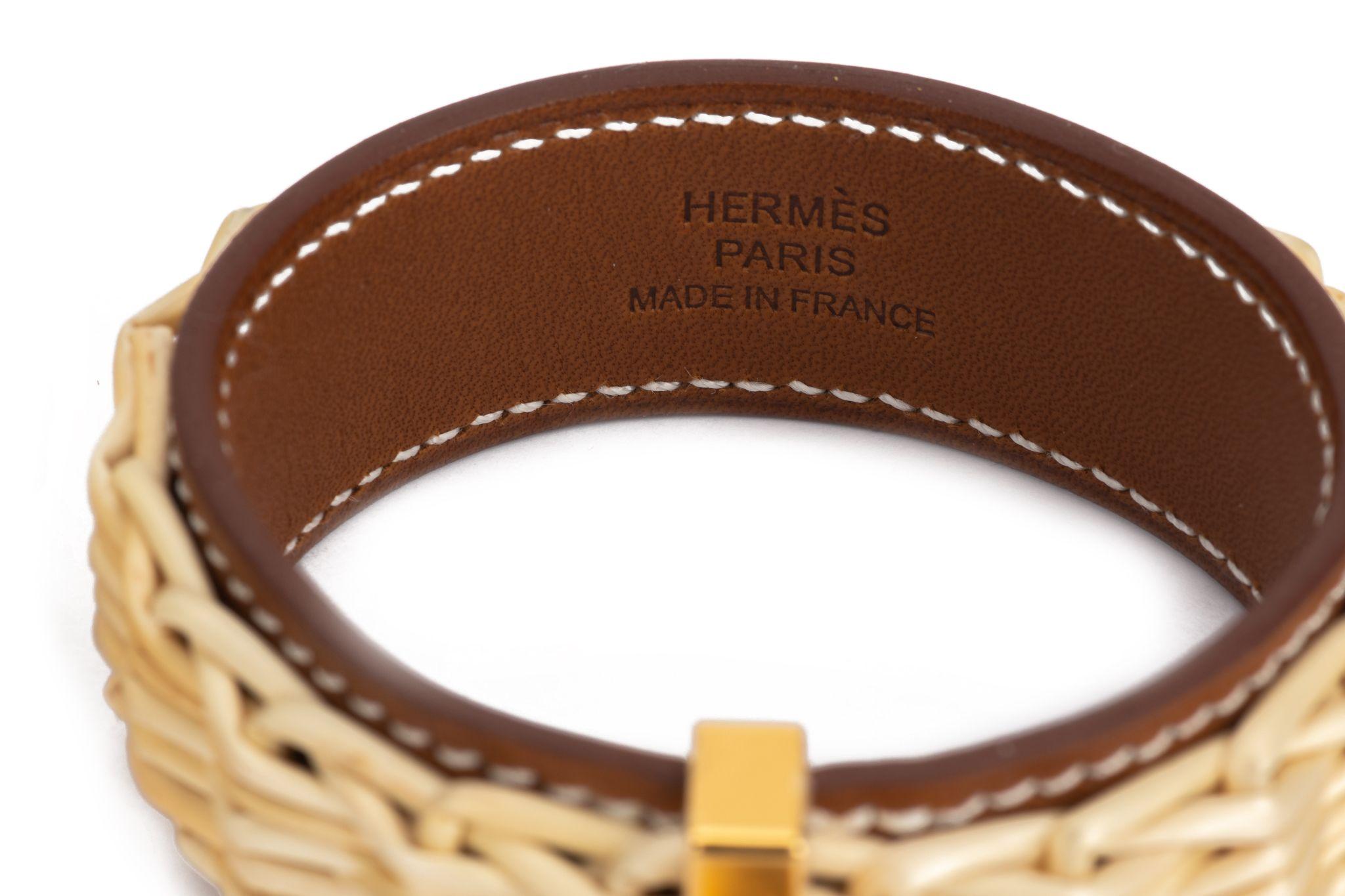 Hermès Natural Wicker Earrings 3
