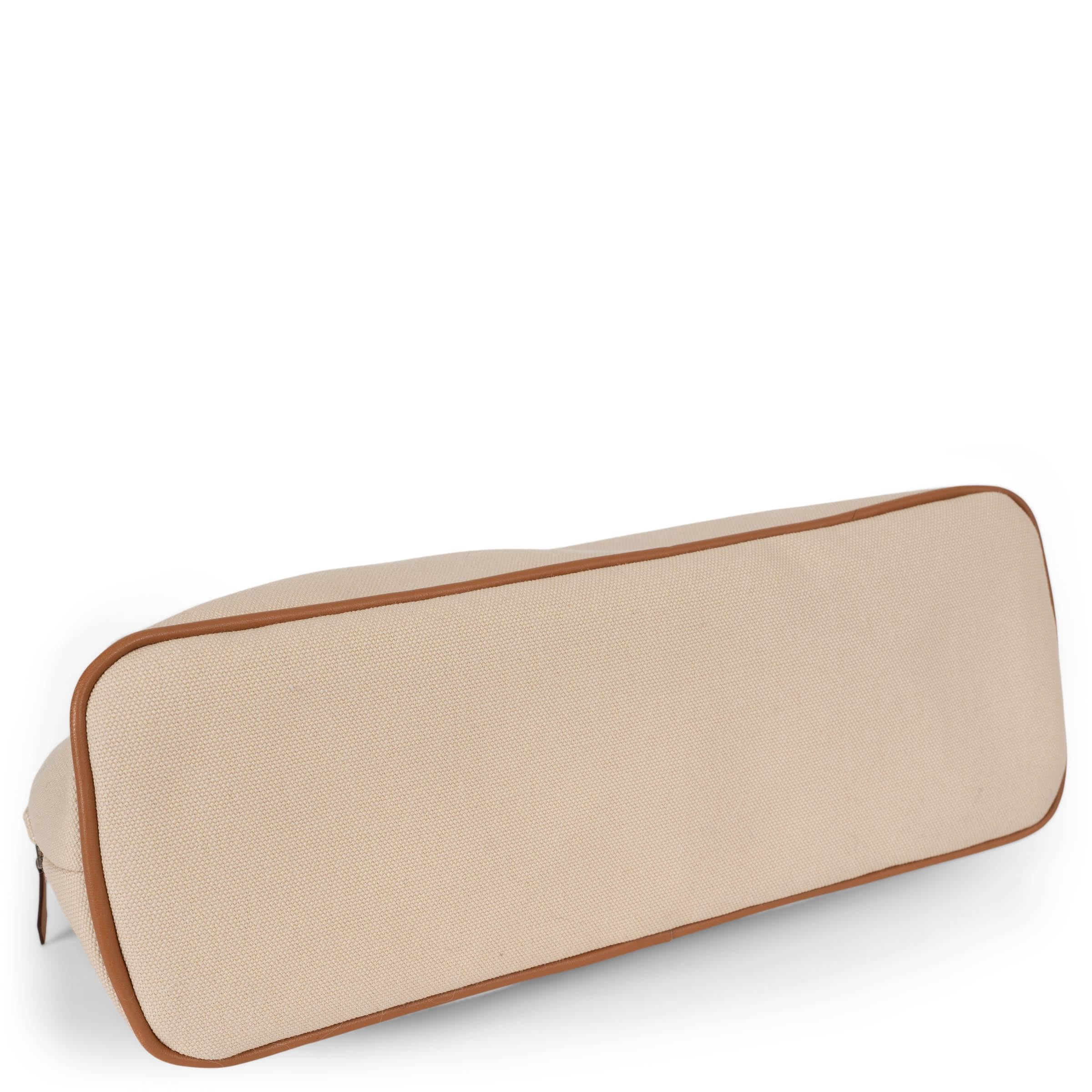 Bolso HERMES Naturel lona beige BOLIDE 31 VANITY CASE en Excelente estado para la venta en Zürich, CH