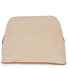 HERMES Naturel beige Canvas BOLIDE 31 VANITY CASE Tasche