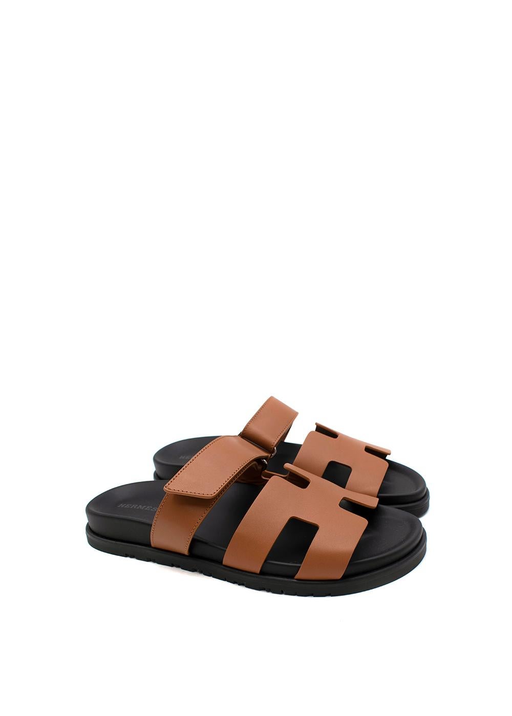 Hermes Naturel Calfskin Chypre Sandal 

-Calfskin leather
-Black rubber sole
-Natural calfskin insole
-Natural goatskin lining
-Unworn, excellent condition with original box and dustbag
