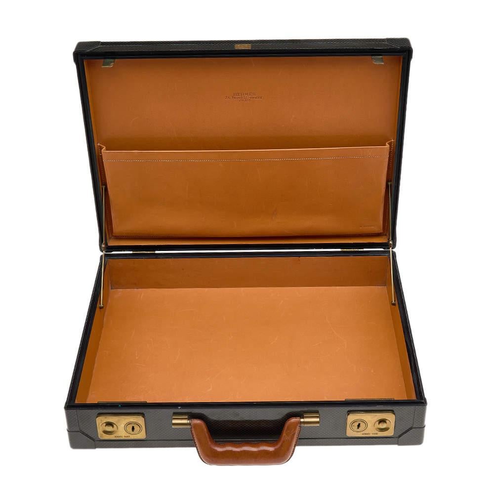 Hermes Naturel Carbon Fiber Vache Leather Espace 42 Limited Edition Briefcase 2
