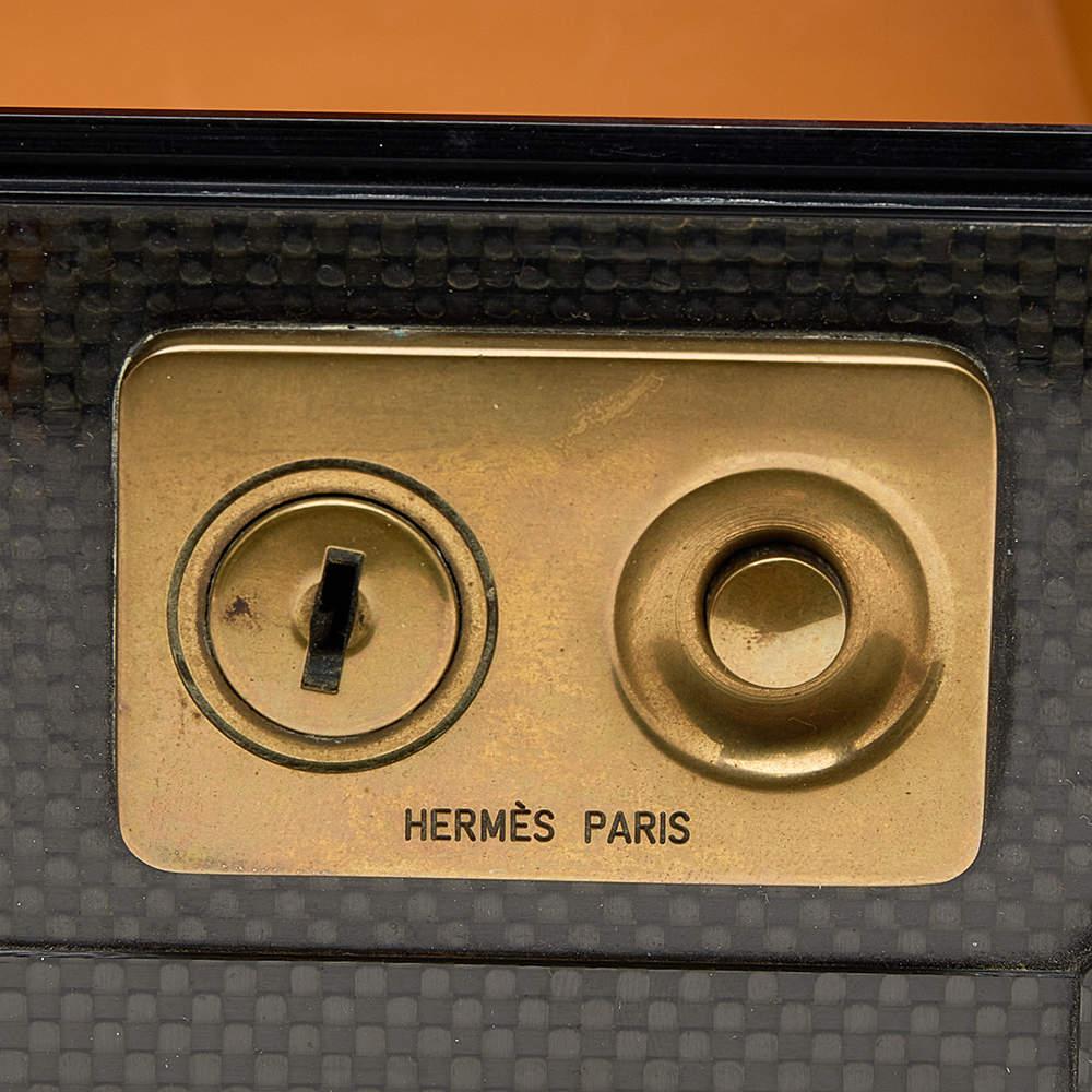 Hermes Naturel Carbon Fiber Vache Leather Espace 42 Limited Edition Briefcase 4