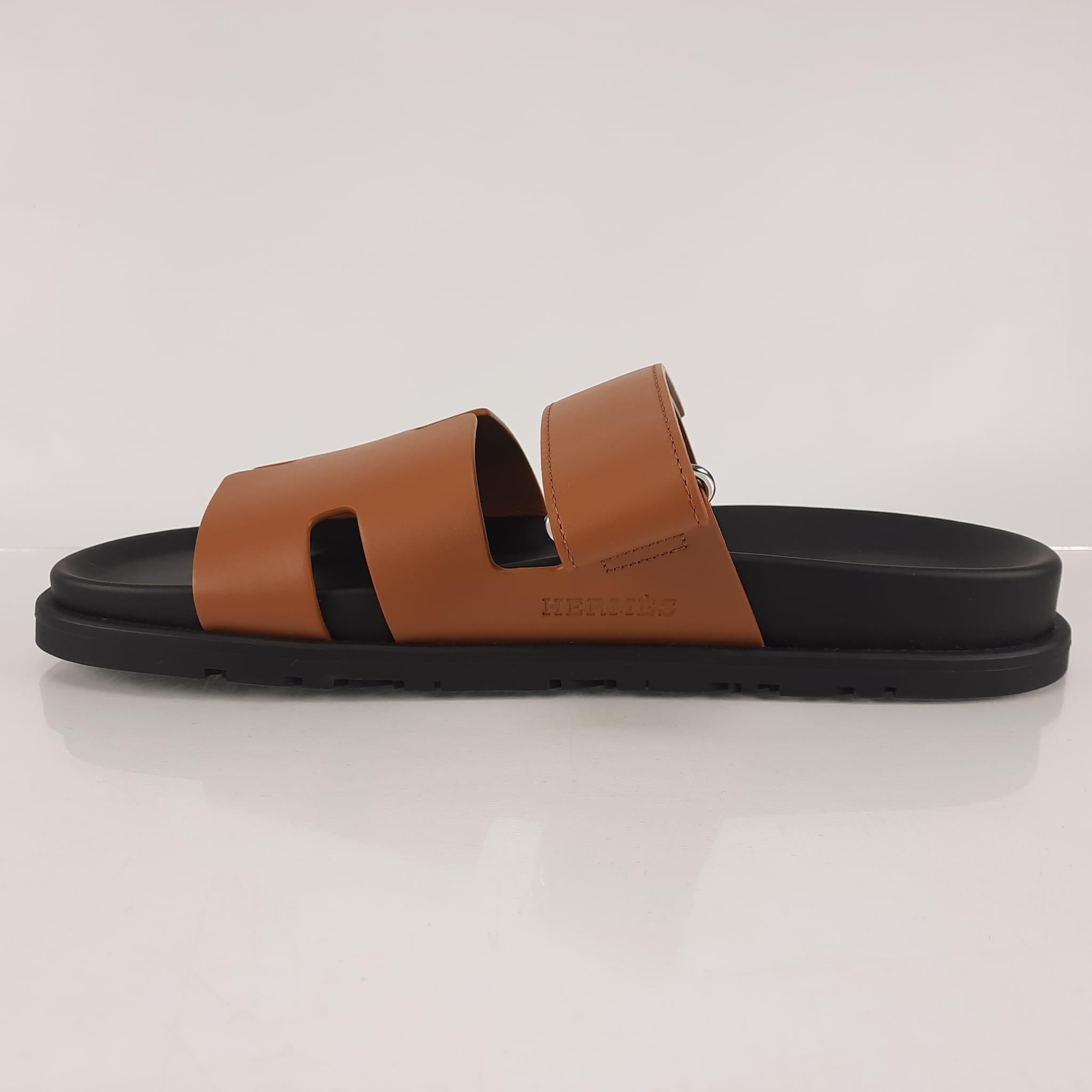 Hermes Naturel Chypre sandal Size 41 In New Condition In Nicosia, CY