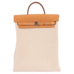 HERMES Naturel Hunter / Criss Viking HERBAG A DOS ZIP RETOURNE Sac à dos