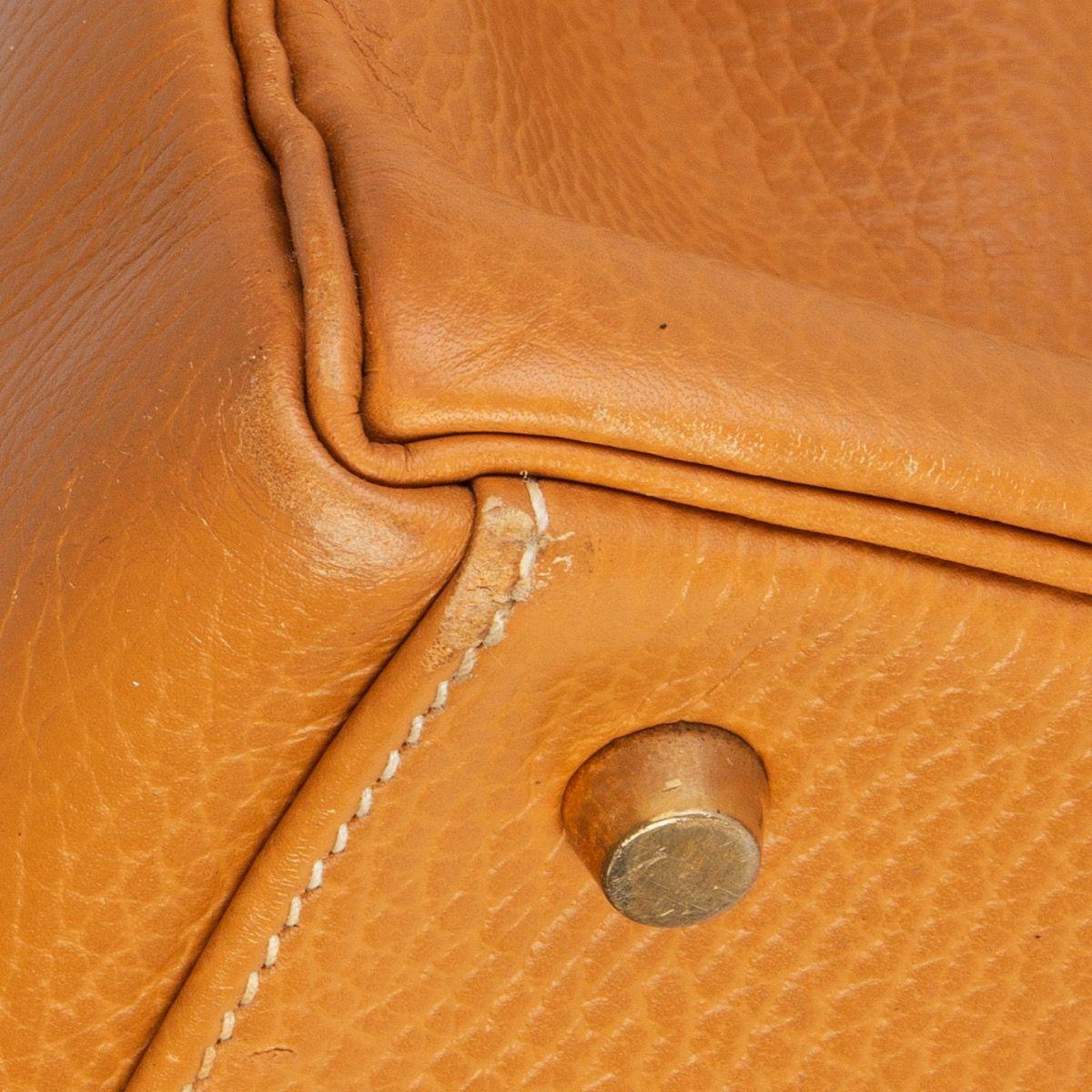 HERMES Naturelle beige Ardennes leather & Gold KELLY II 35 RETOURNER Bag 3