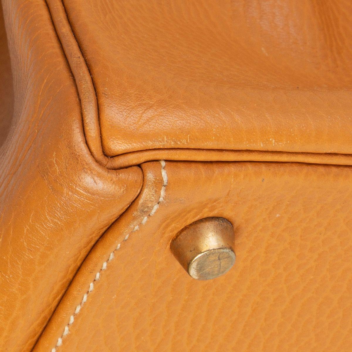 Women's HERMES Naturelle beige Ardennes leather & Gold KELLY II 35 RETOURNER Bag