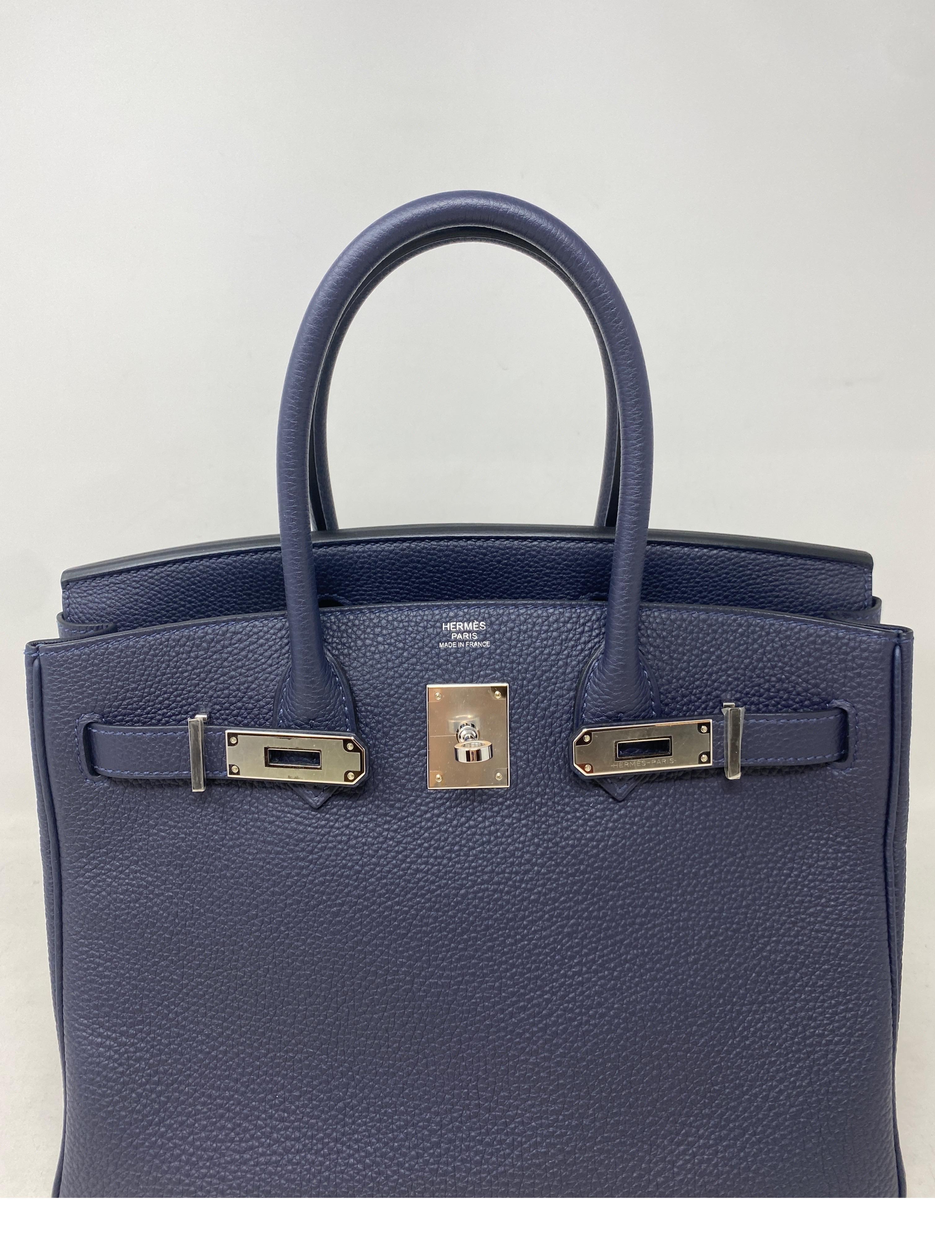 birkin 30 navy blue