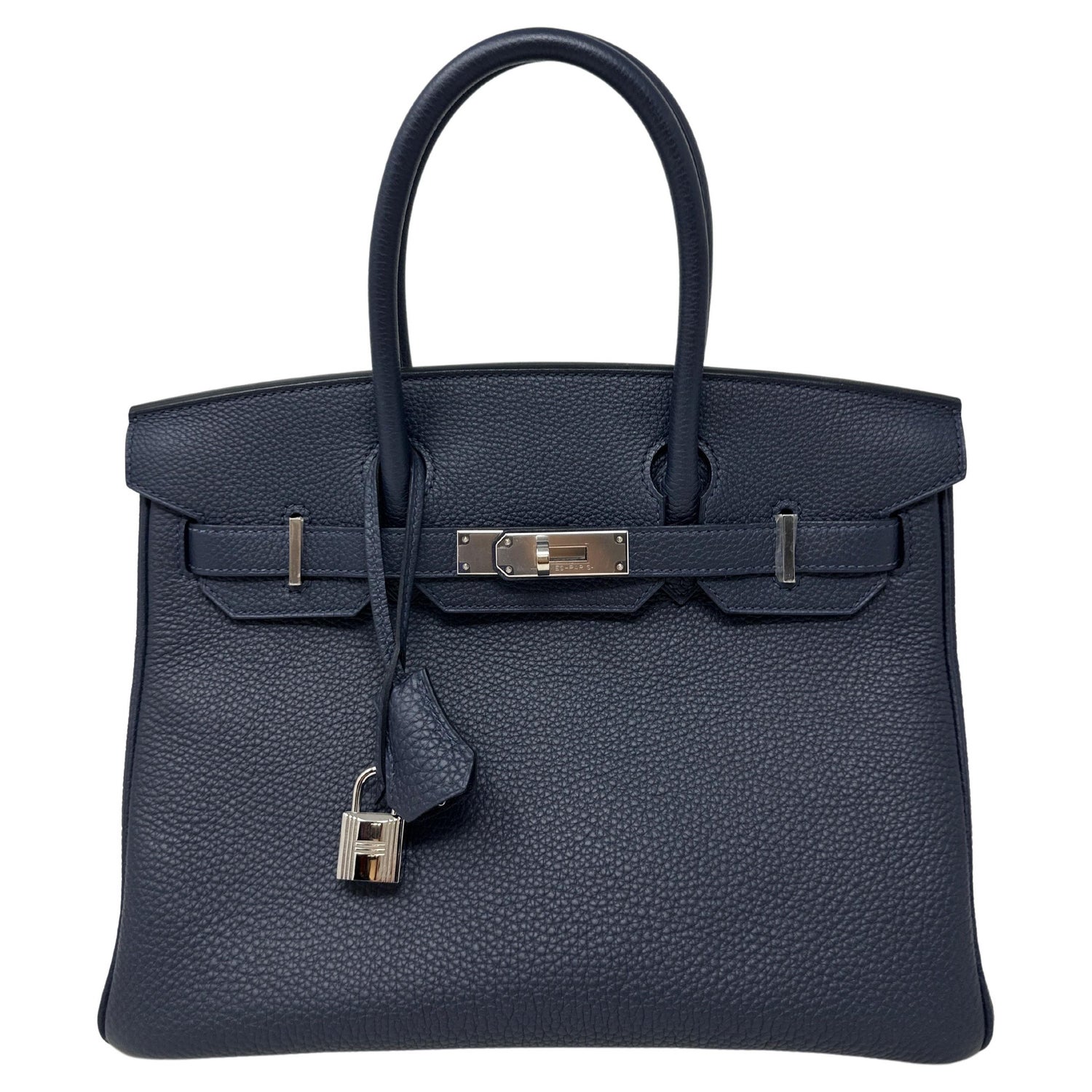 Hermes Navy Birkin 30 Bag at 1stDibs